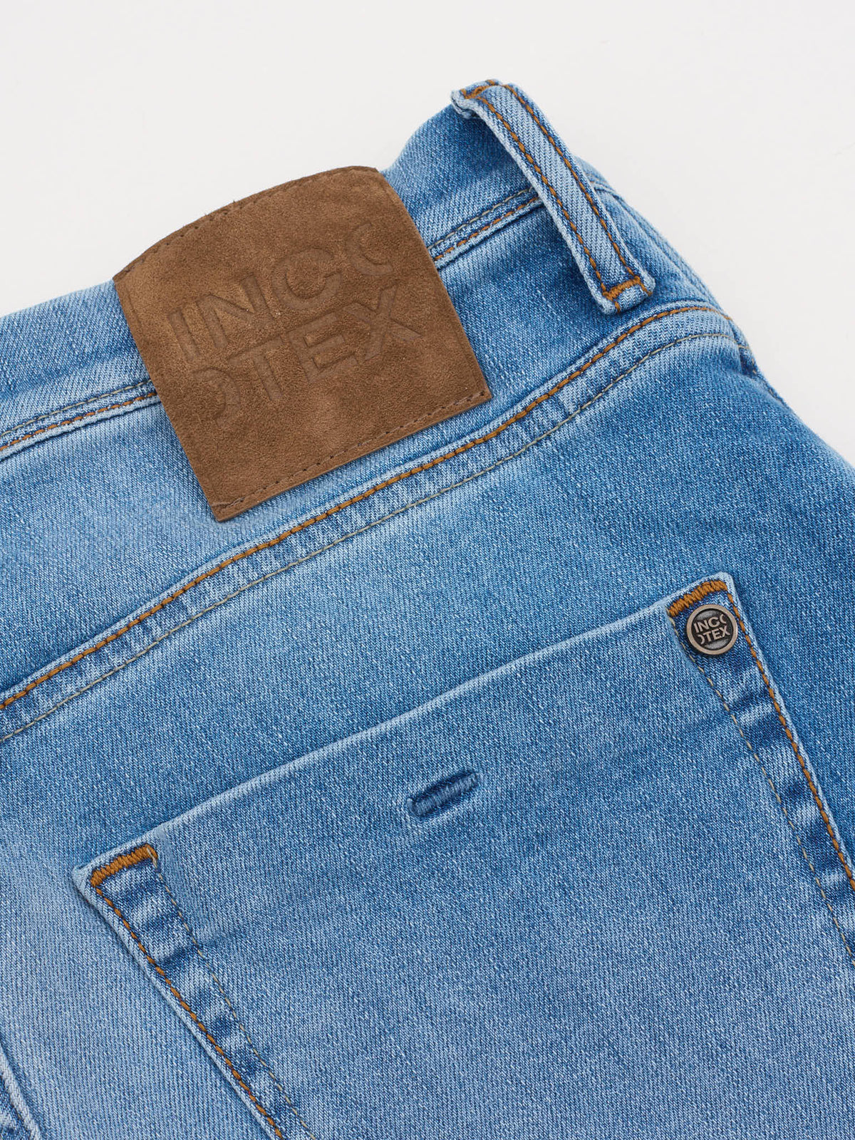 INCOTEX "Blue Division" Blue Cotton 5 Pocket Jeans
