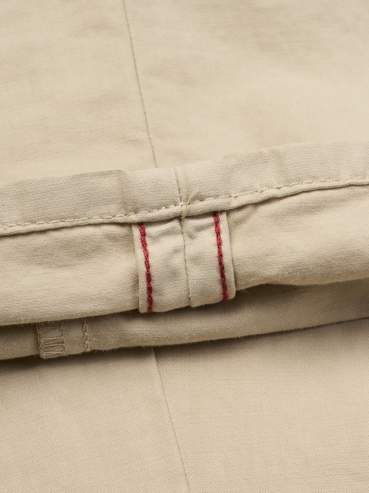 INCOTEX "Slacks" Beige Cotton Slim Fit Chino Pants NEW Size 35