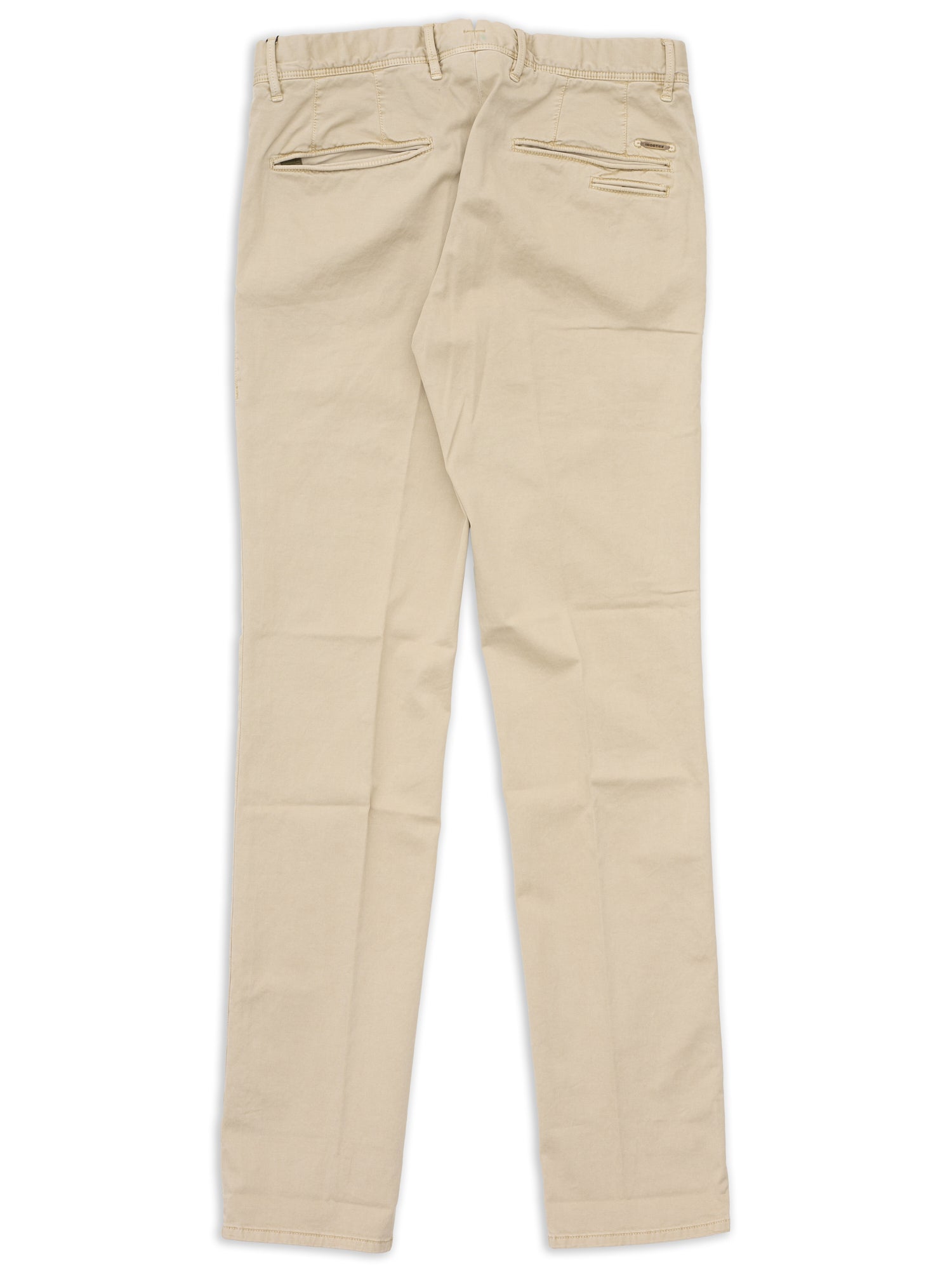 INCOTEX "Slacks" Tan Khakie Cotton Tight Fit Chino Pants NEW