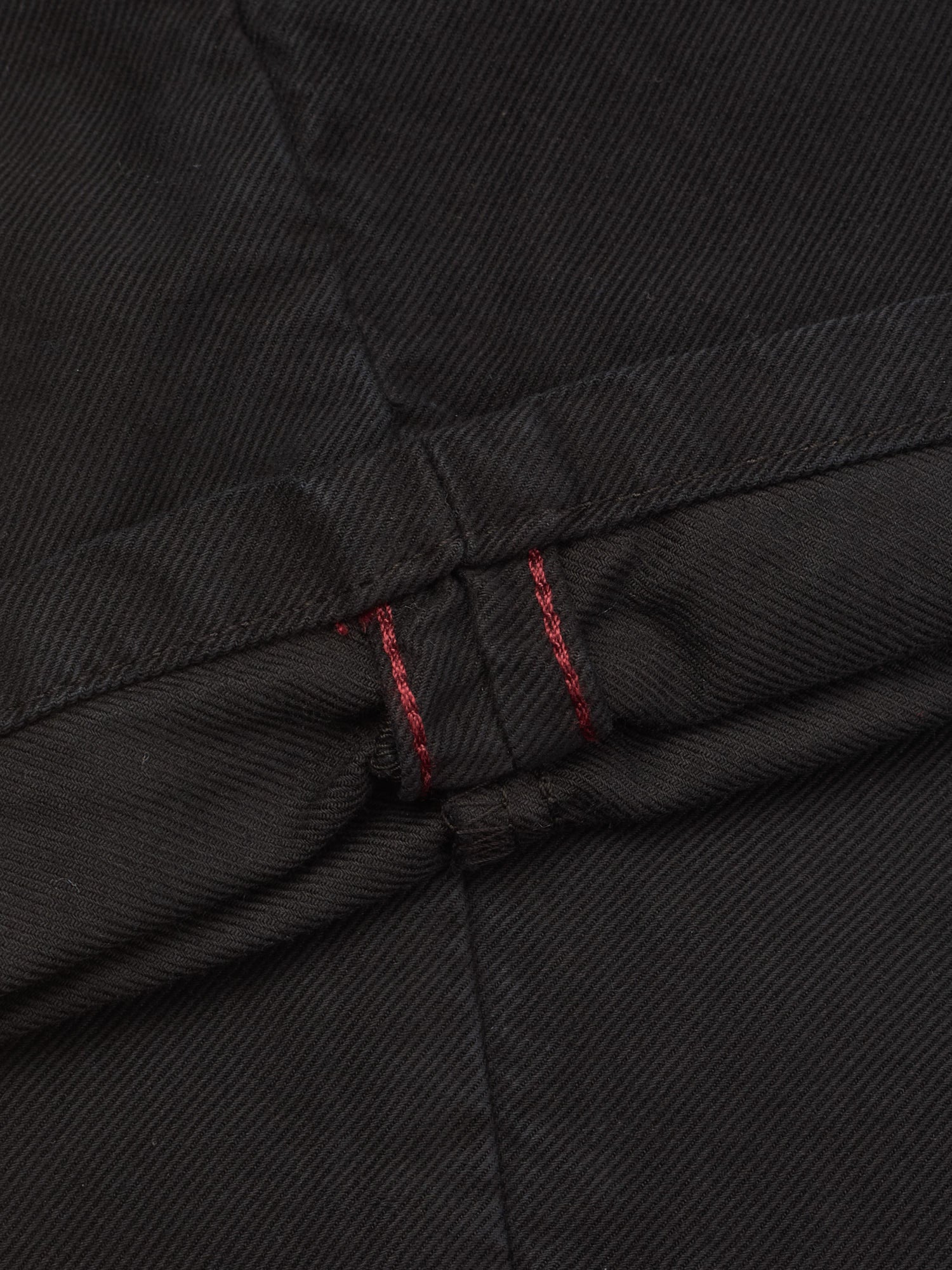 INCOTEX "Slacks" Black Cotton Tight Fit Tricochino Pants NEW