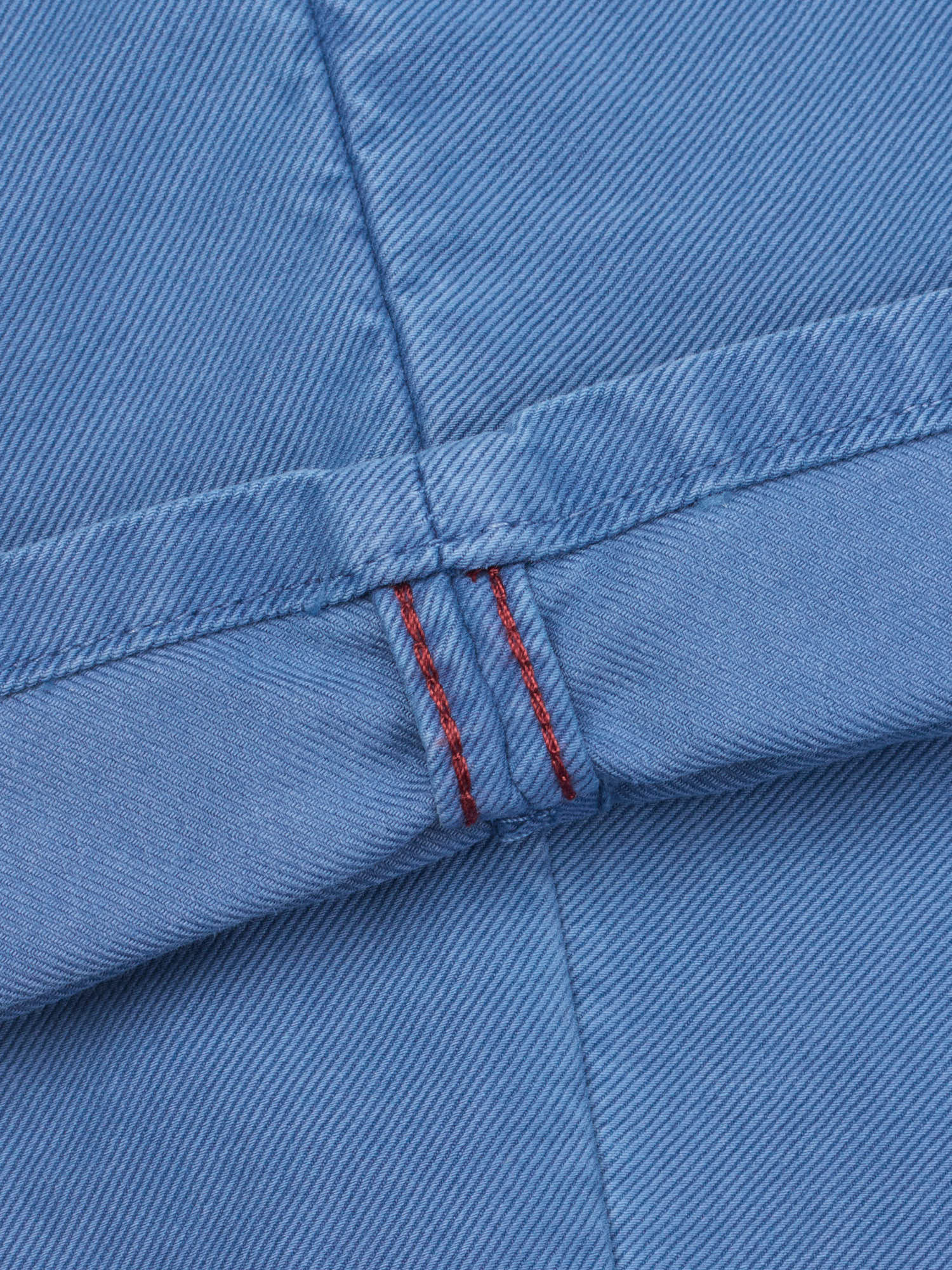 INCOTEX "Slacks" Blue Twill Cotton Tapered Fit Pleated Chino Pants NEW