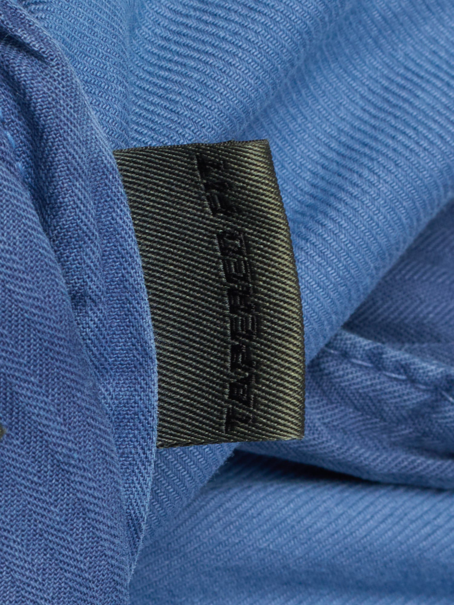 INCOTEX "Slacks" Blue Twill Cotton Tapered Fit Pleated Chino Pants NEW