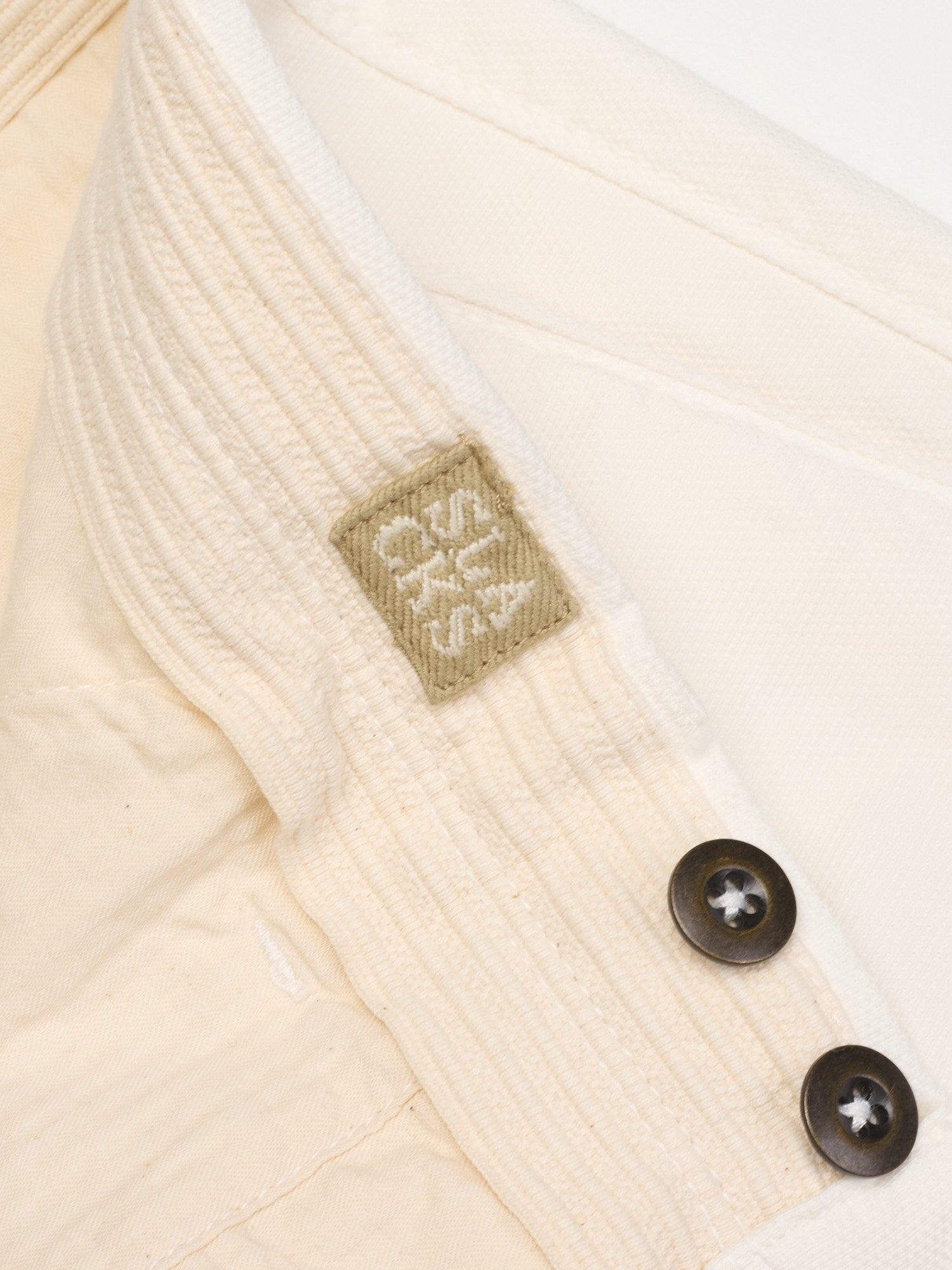 INCOTEX "Slacks" Cream Cotton Tight Fit Chino Pants Jeans NEW