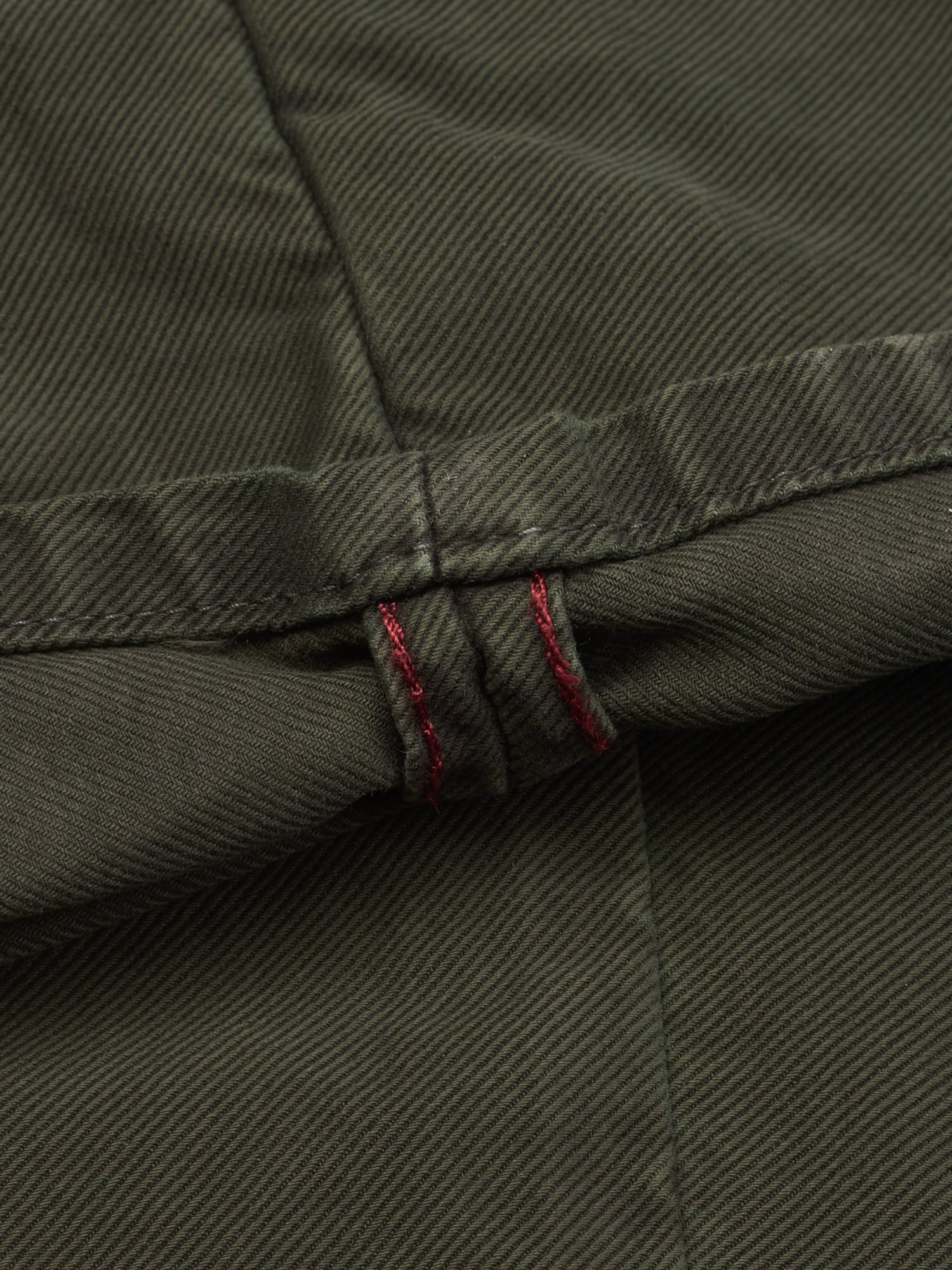 INCOTEX "Slacks" Dark Green Cotton Slim Fit Tricochino Pants NEW Size 35