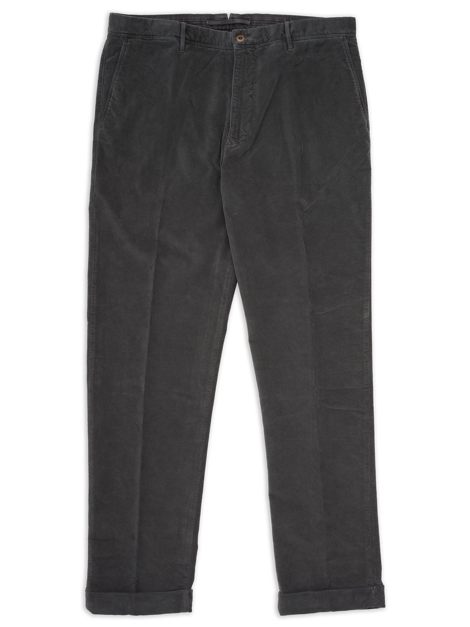 INCOTEX "Slacks" Gray Cotton Regular Fit Chino Pants NEW Size 38