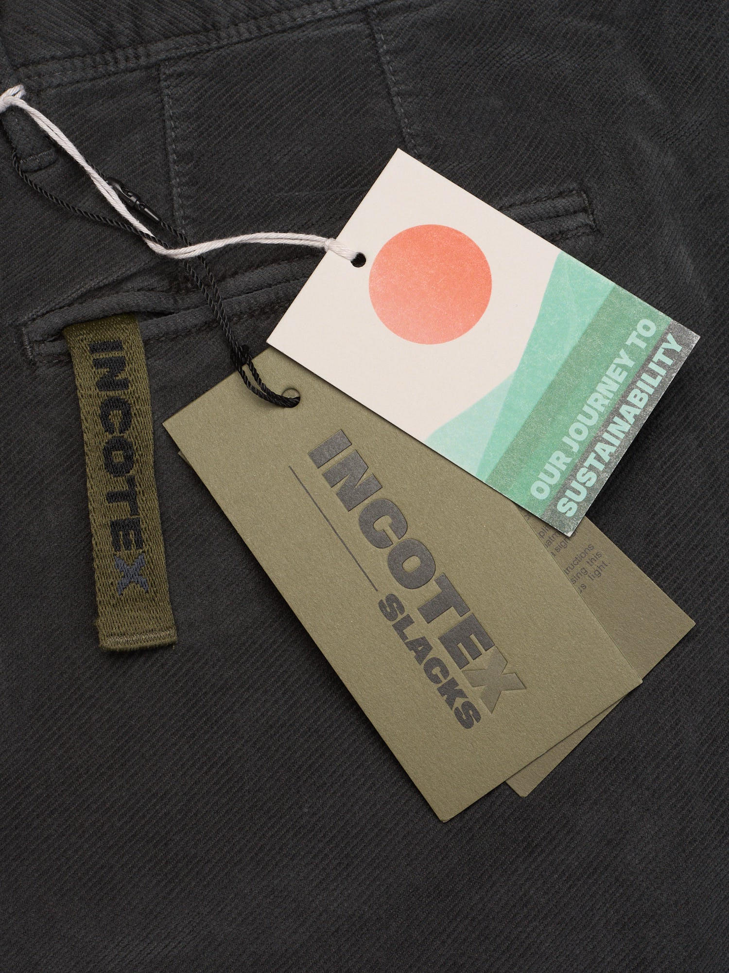 INCOTEX "Slacks" Gray Cotton Regular Fit Chino Pants NEW Size 38