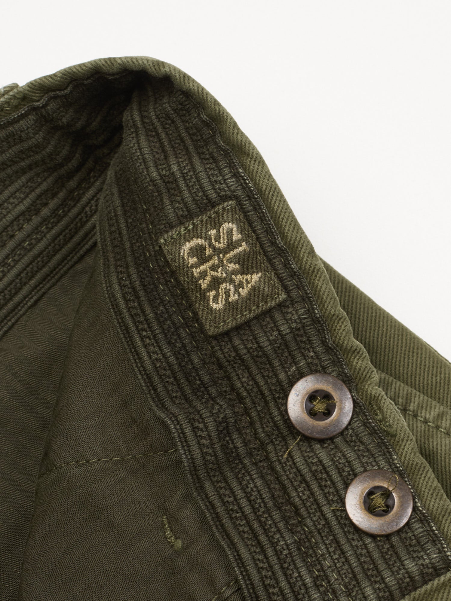 INCOTEX "Slacks" Green Cotton Slim Fit Tricochino Pants NEW Size 33