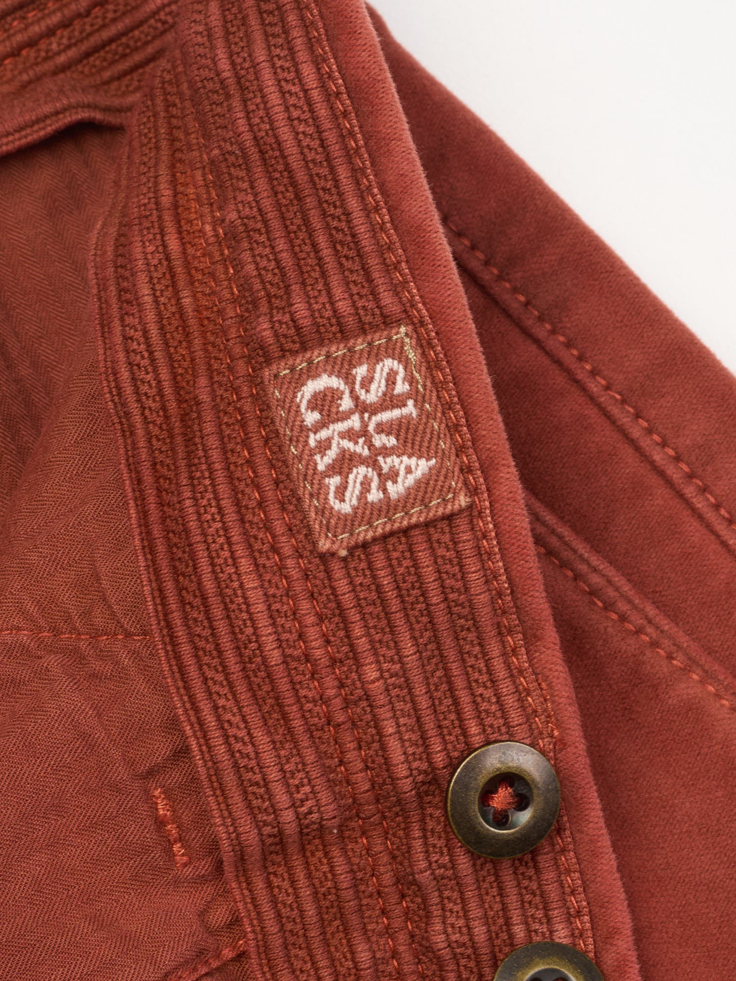 INCOTEX "Slacks" Moleskin Terracotta Cotton Tight Fit Chino Pants NEW Size 34