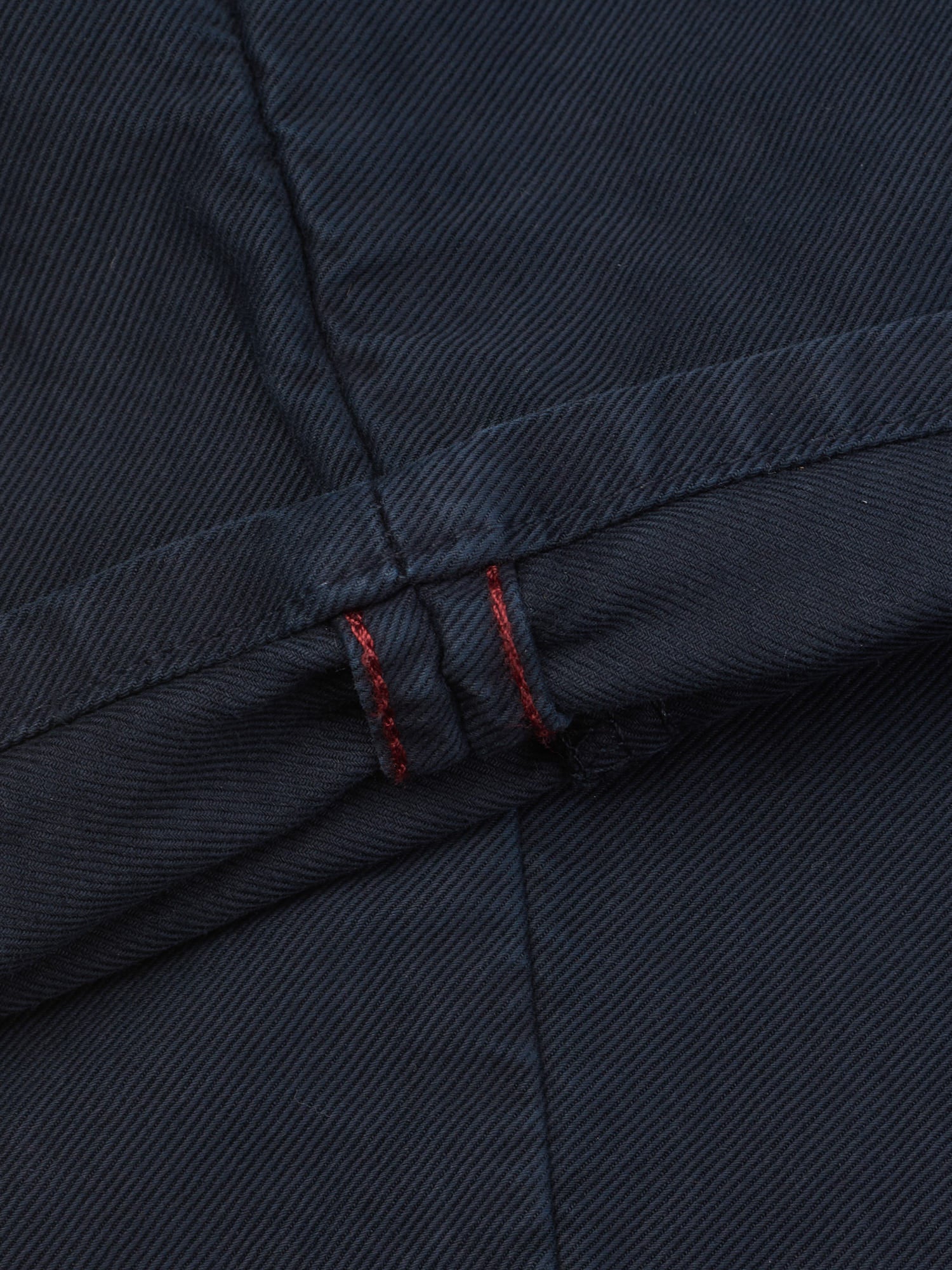 INCOTEX "Slacks" Navy Blue Twill Cotton Slim Fit Chino Pants NEW