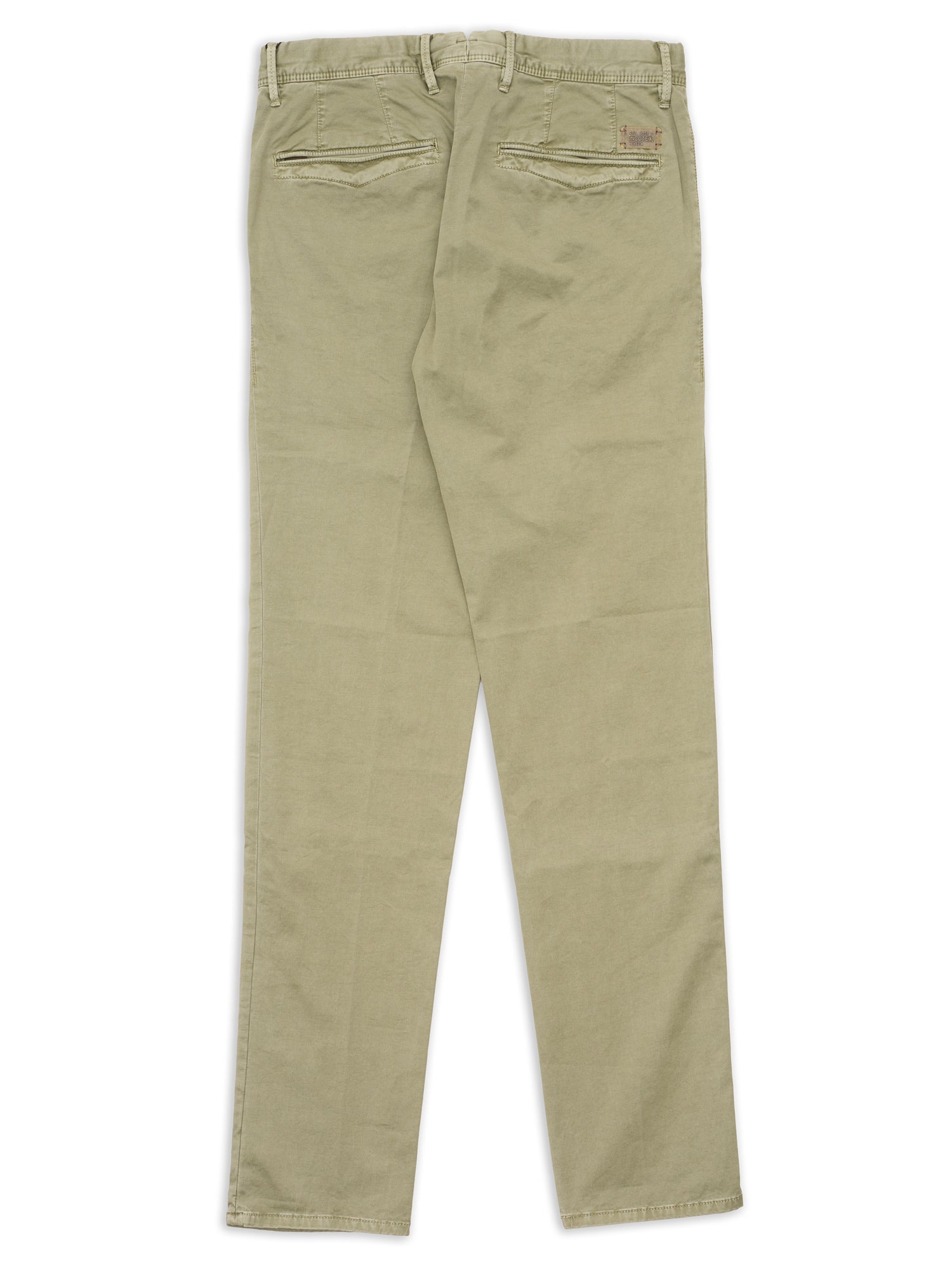 INCOTEX "Slacks" Olive Cotton Slim Fit Chino Pants NEW Size 30