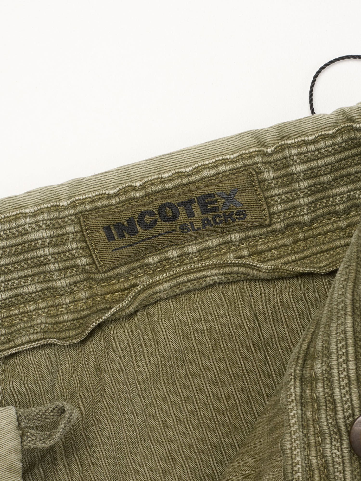 INCOTEX "Slacks" Olive Cotton Slim Fit Chino Pants NEW Size 30