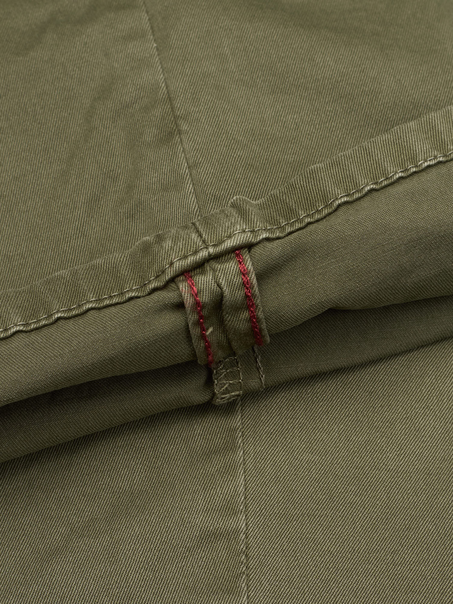 INCOTEX "Slacks" Olive Cotton Regular Fit Chino Pants NEW Size 33