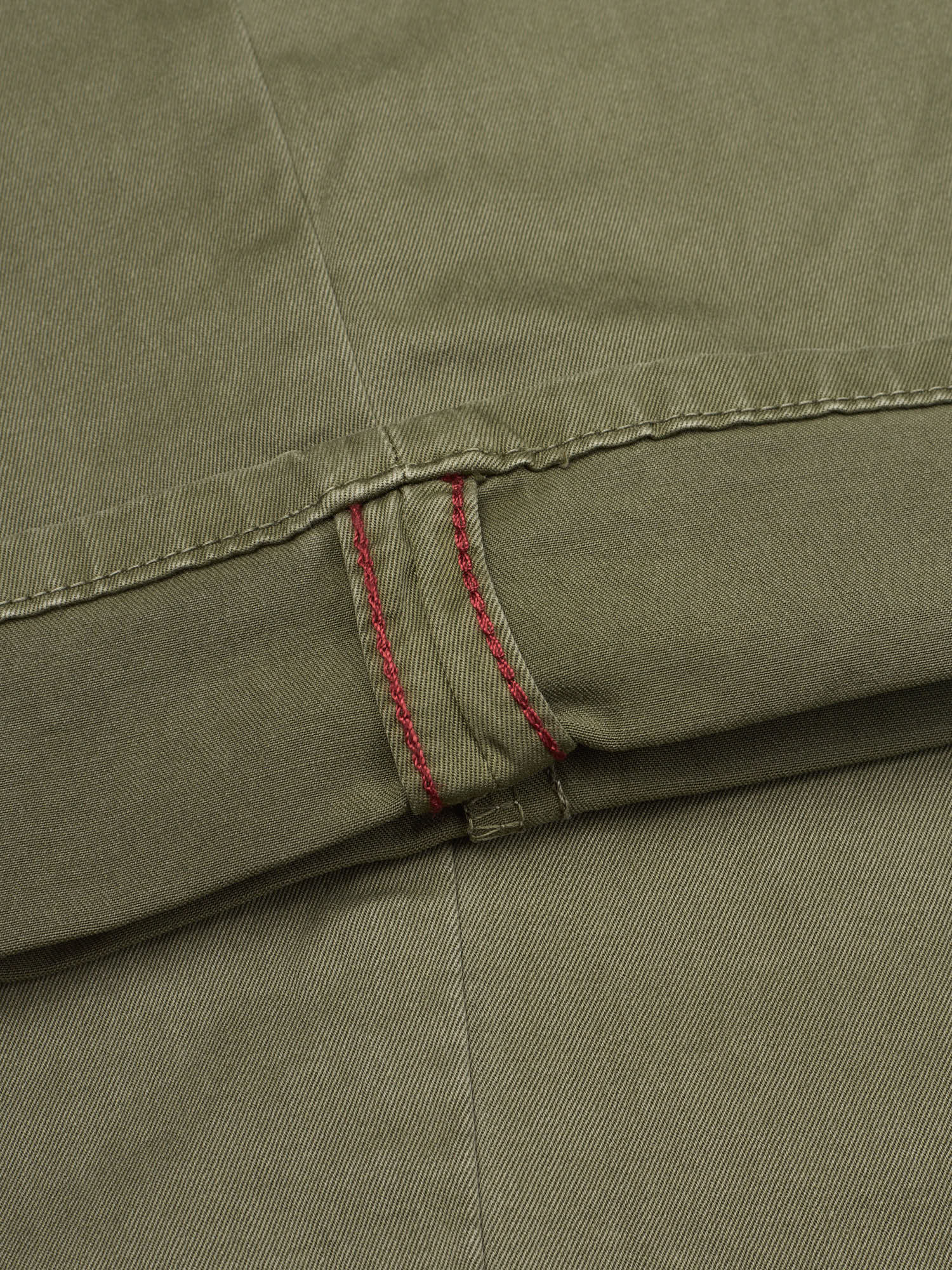 INCOTEX ”Slacks” Military Green Cotton Tight Fit Chino Pants NEW