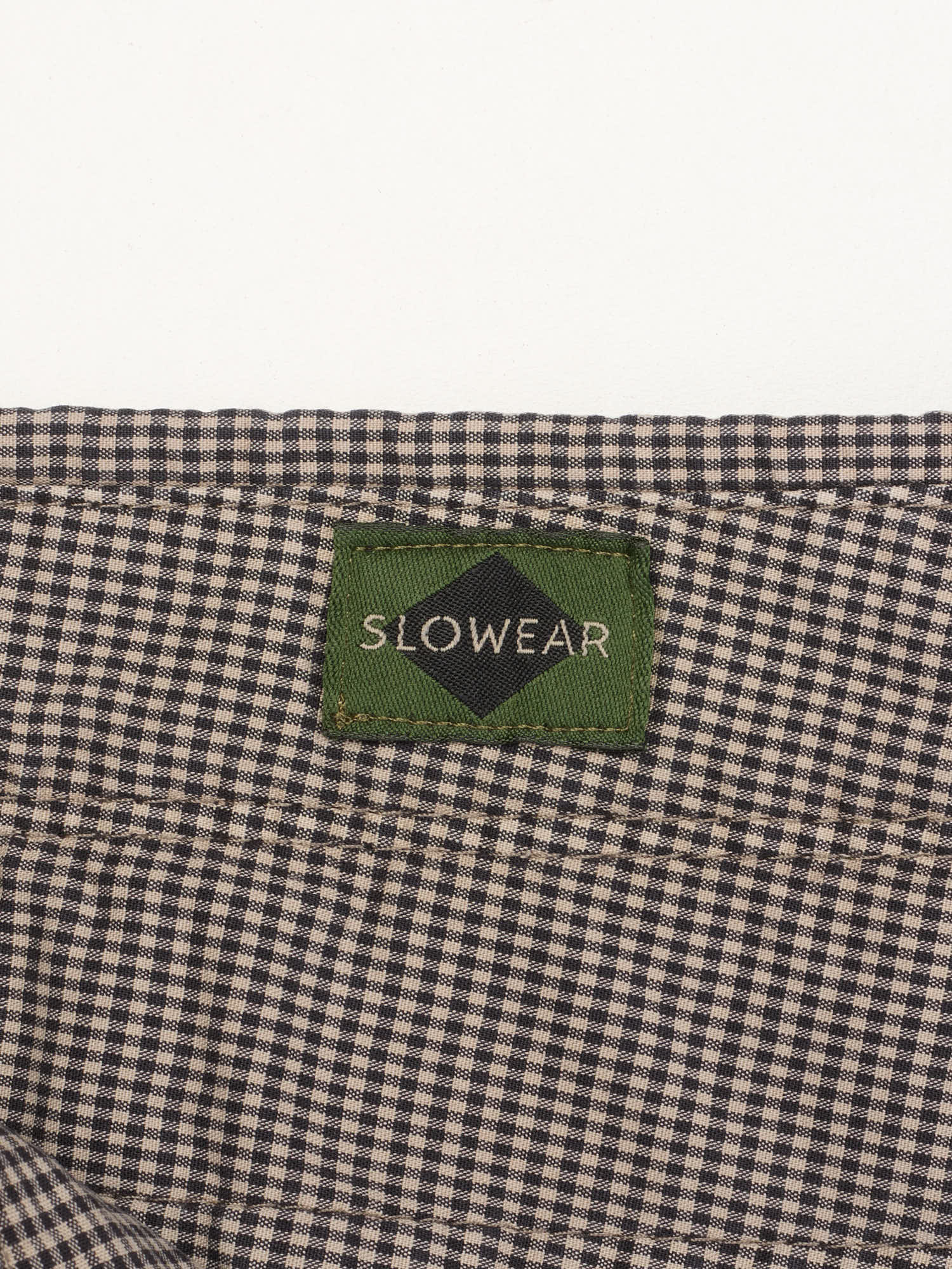 INCOTEX "Slacks" Slowear Mini Check Gray Cotton Slim Fit Chino Pants NEW