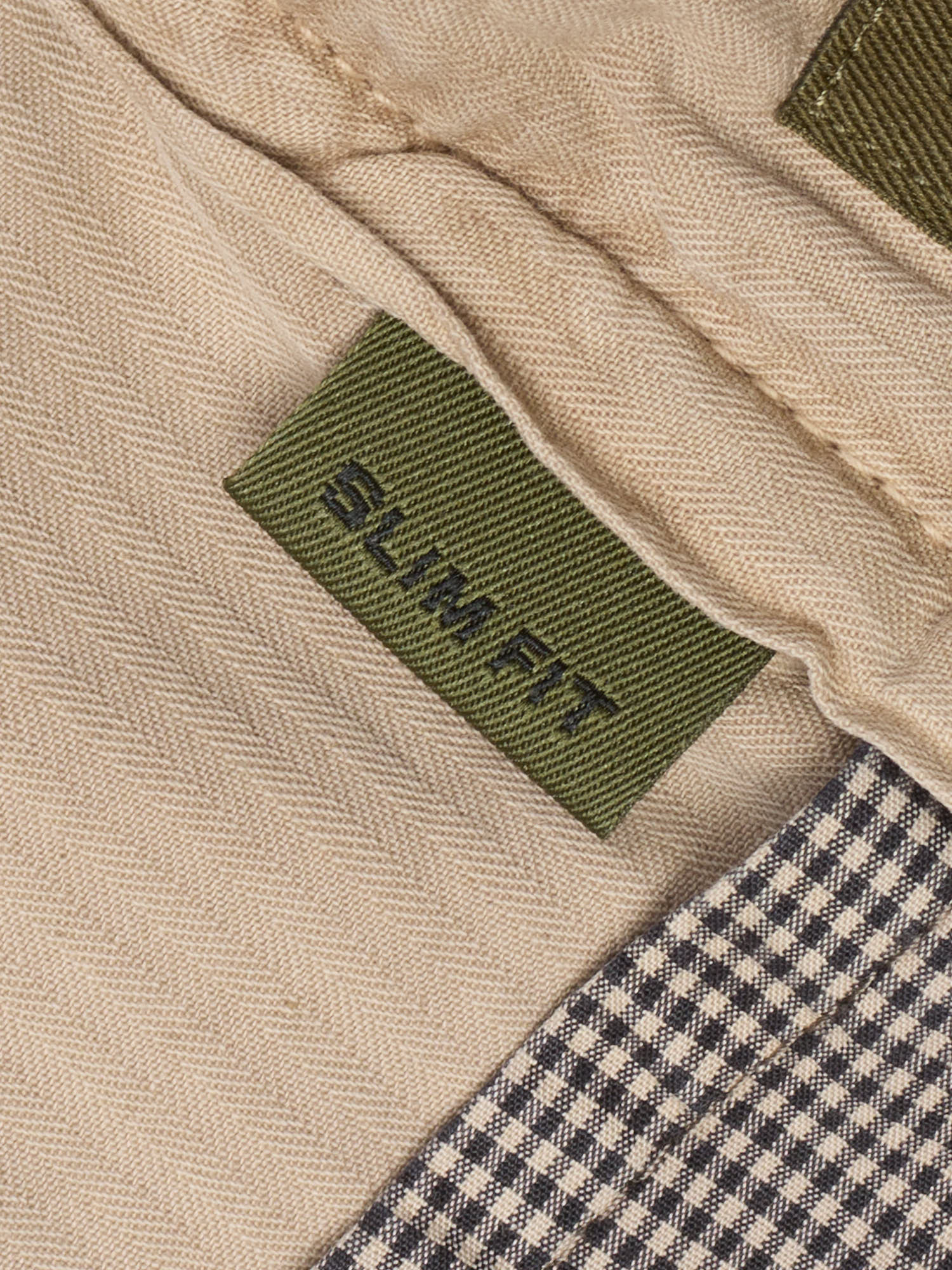 INCOTEX "Slacks" Slowear Mini Check Gray Cotton Slim Fit Chino Pants NEW