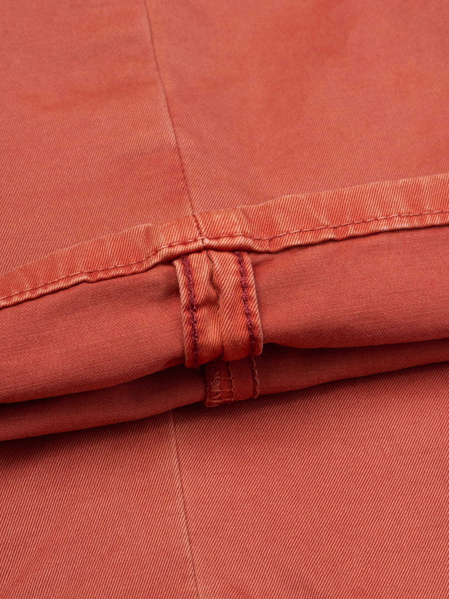 INCOTEX "Slacks" Terracotta Cotton Tight Fit Chino Pants NEW