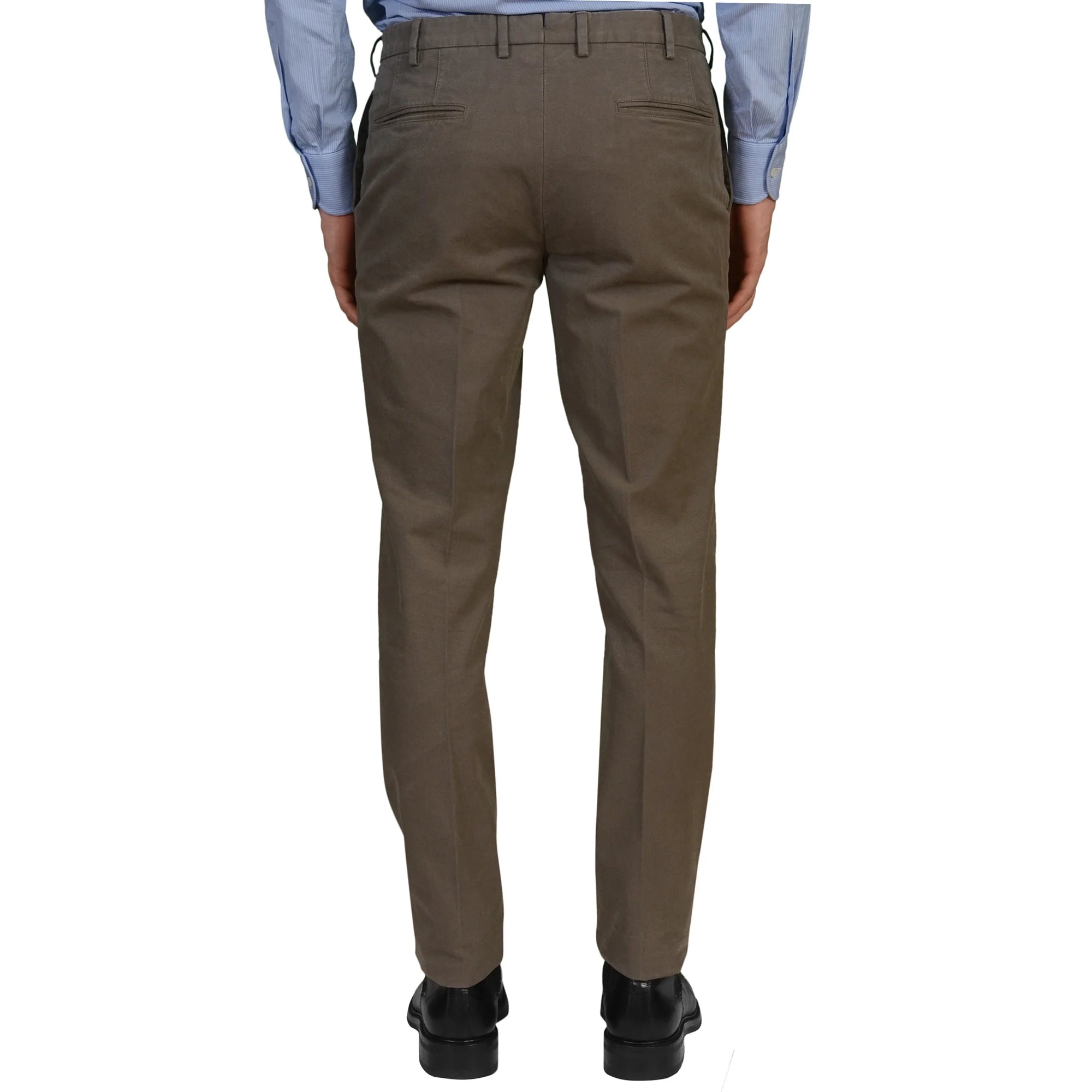 INCOTEX (Slowear) Slate Cotton Twill Flat Front Slim Fit Pants EU 54 NEW US 38 INCOTEX