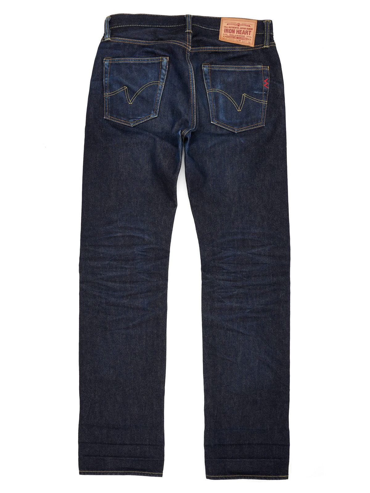 IRON HEART 666 14oz Selvedge Denim Slim Straight Cut Jeans