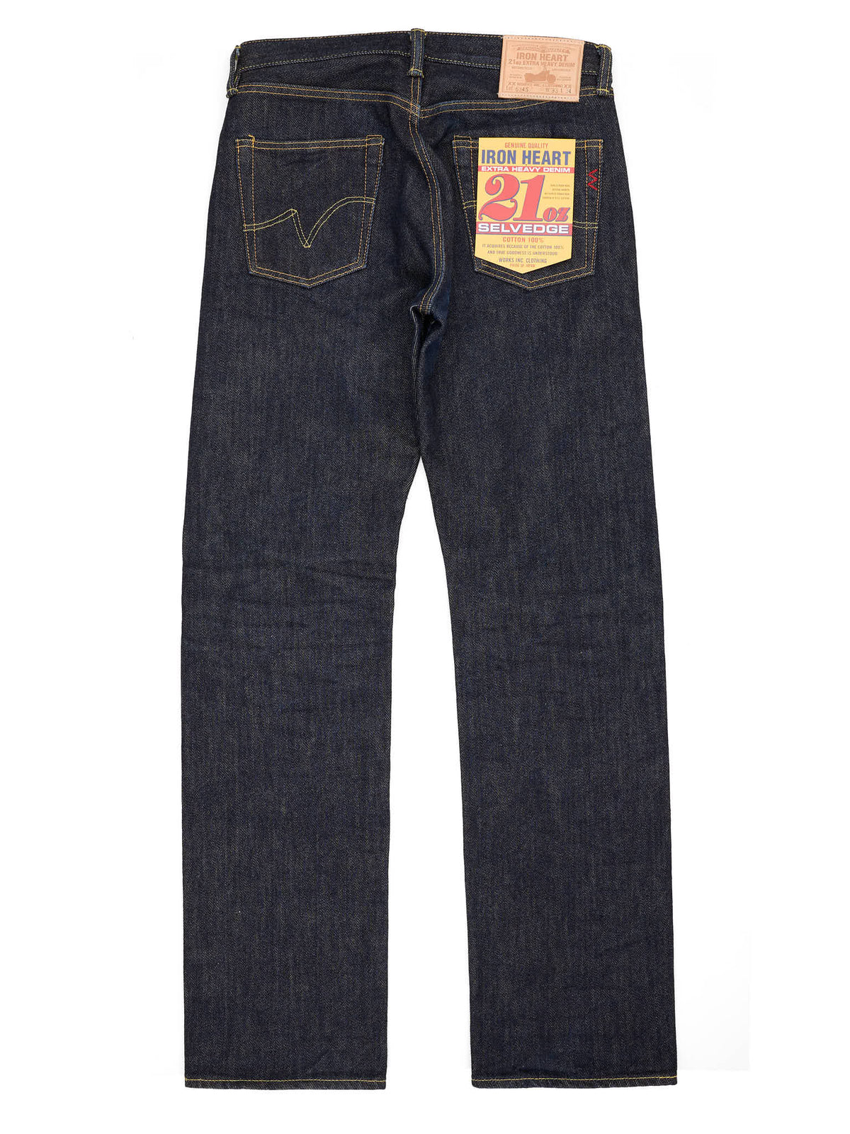 IRON HEART 634 21oz Selvedge Denim Indigo Straight Cut Jeans - 25 wears