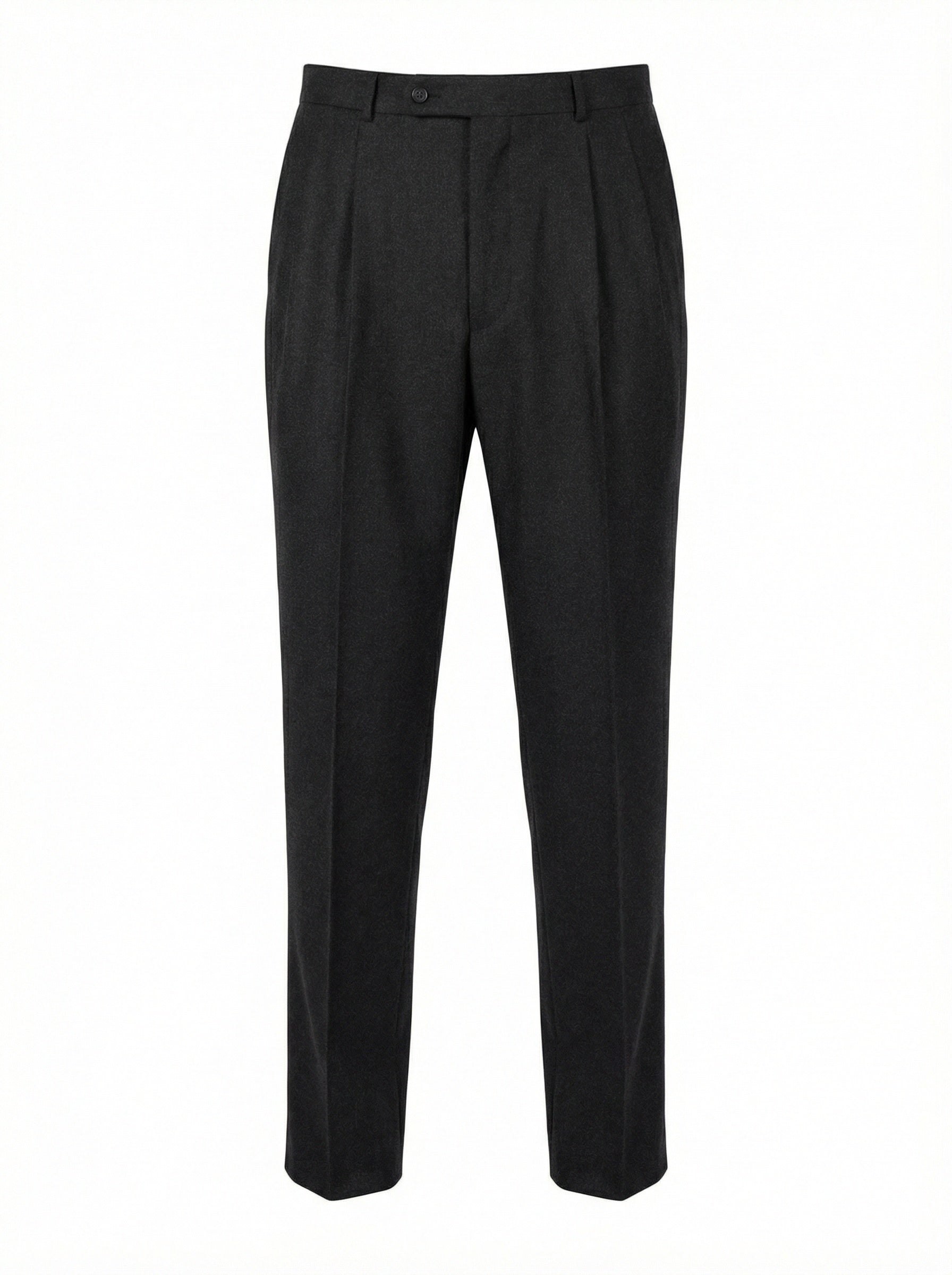 ISAIA For Sir Wilson Dark Gray Flannel Lambs Wool Business Suit