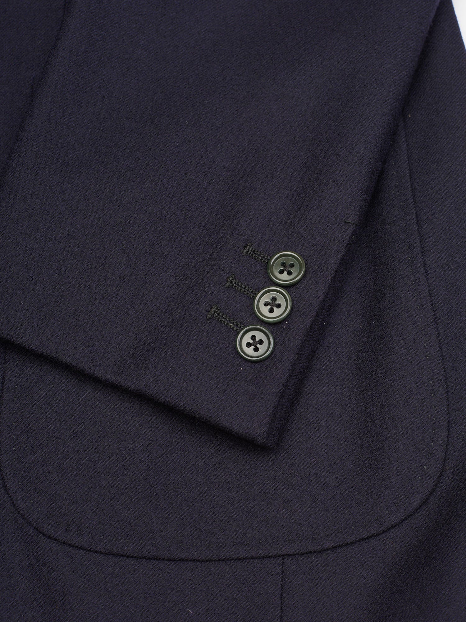ISAIA For SIR WILSON Navy Blue Wool Business Suit