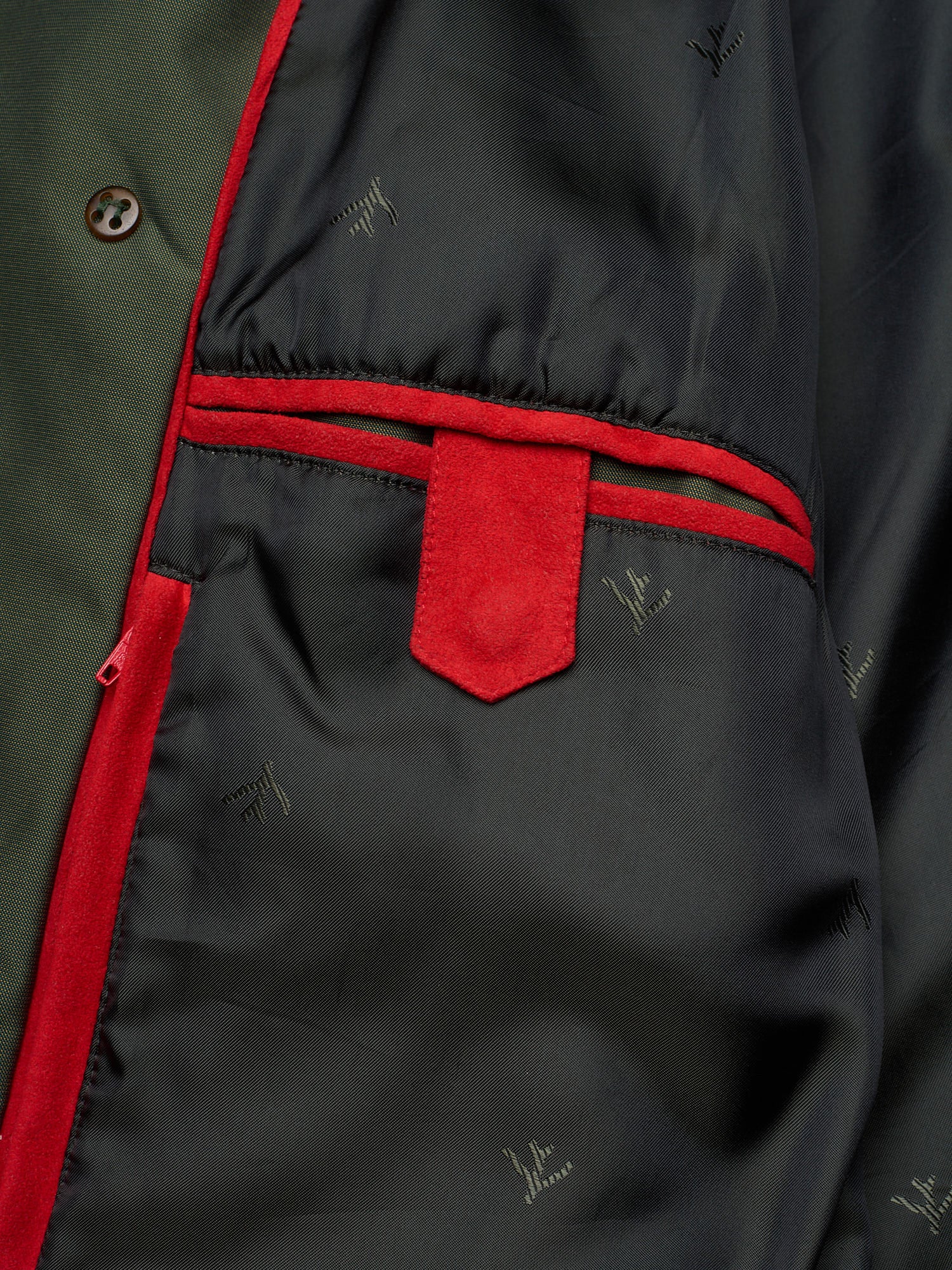 ISAIA Napoli Olive Green Peacoat Technical Jacket