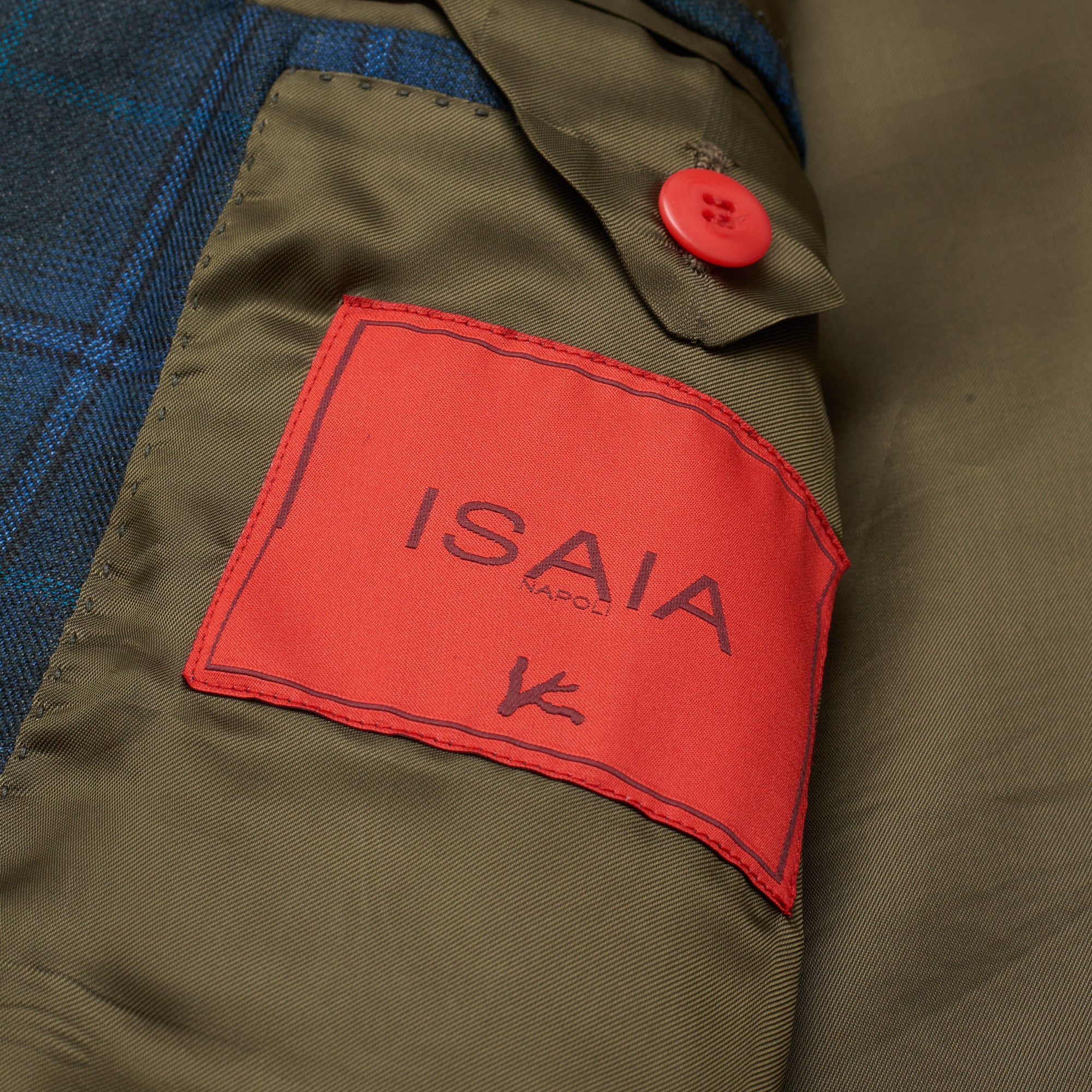 ISAIA Napoli "Base S" Handmade Tartan Plaid Cashmere-Silk Jacket 44 NEW US 34 ISAIA