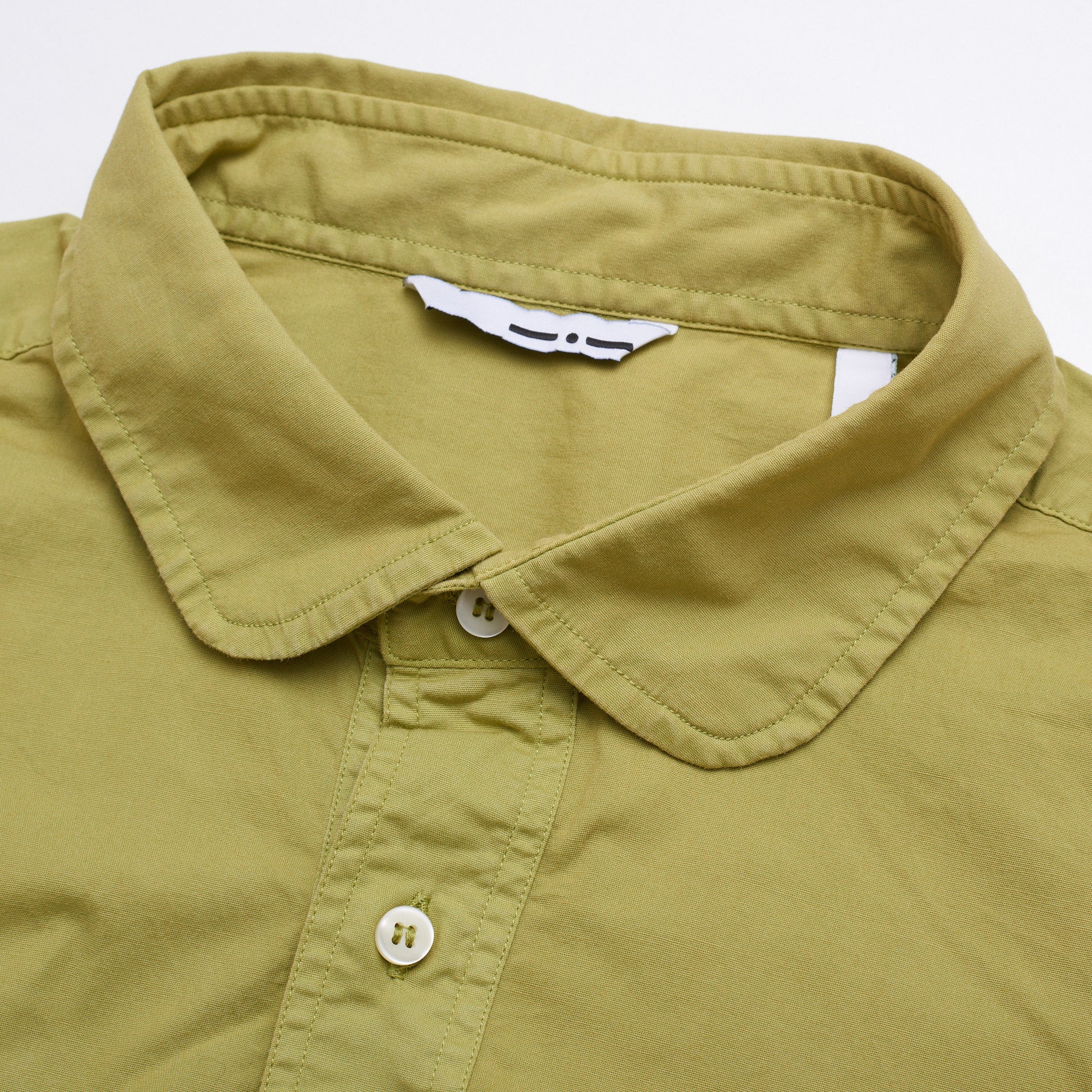 Lapo Elkann's ITALIA INDEPENDENT Olive Cotton Popover Long Sleeve Pullover Shirt XL Slim Fit NEW ITALIA INDEPENDENT