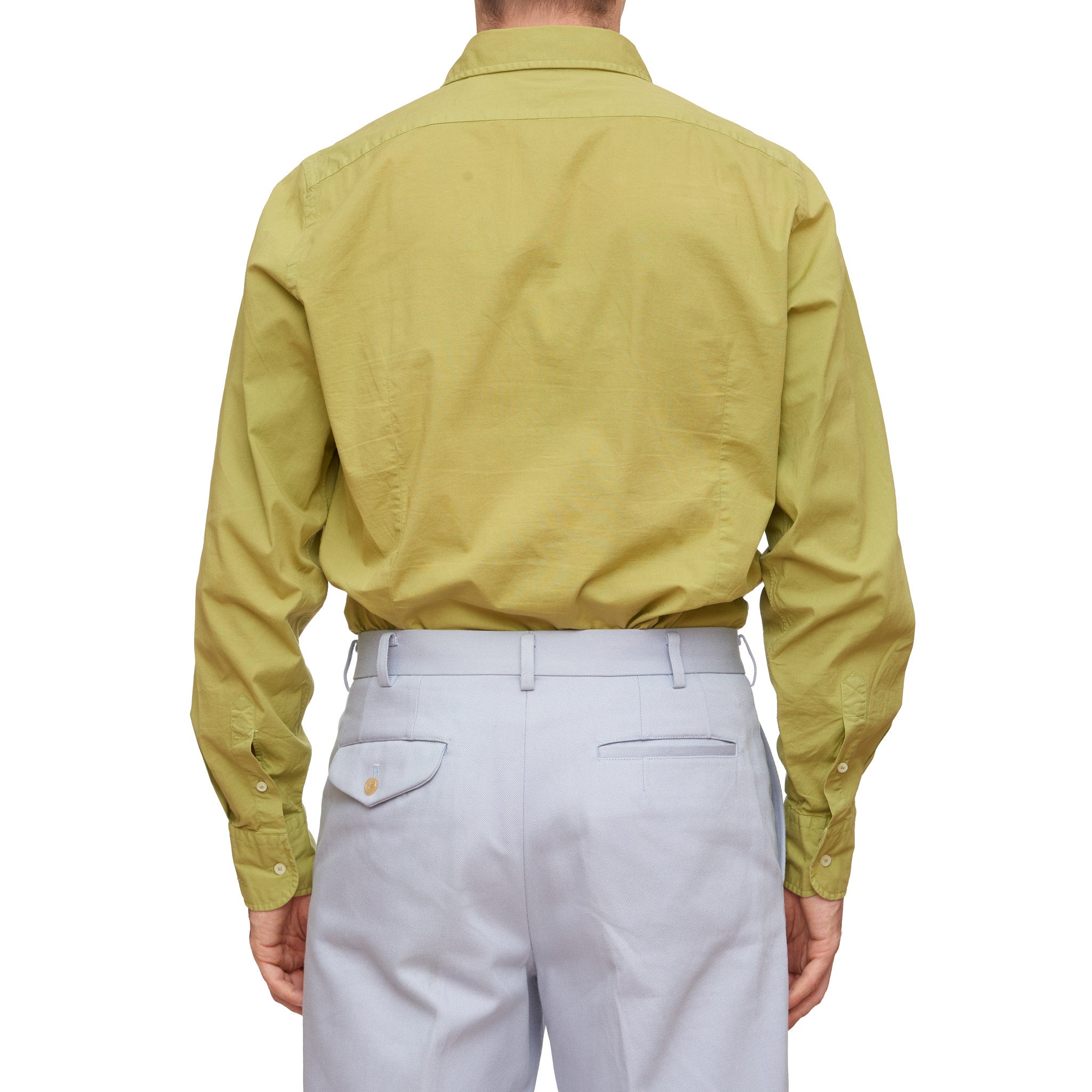 Lapo Elkann's ITALIA INDEPENDENT Olive Cotton Popover Long Sleeve Pullover Shirt XL Slim Fit NEW ITALIA INDEPENDENT