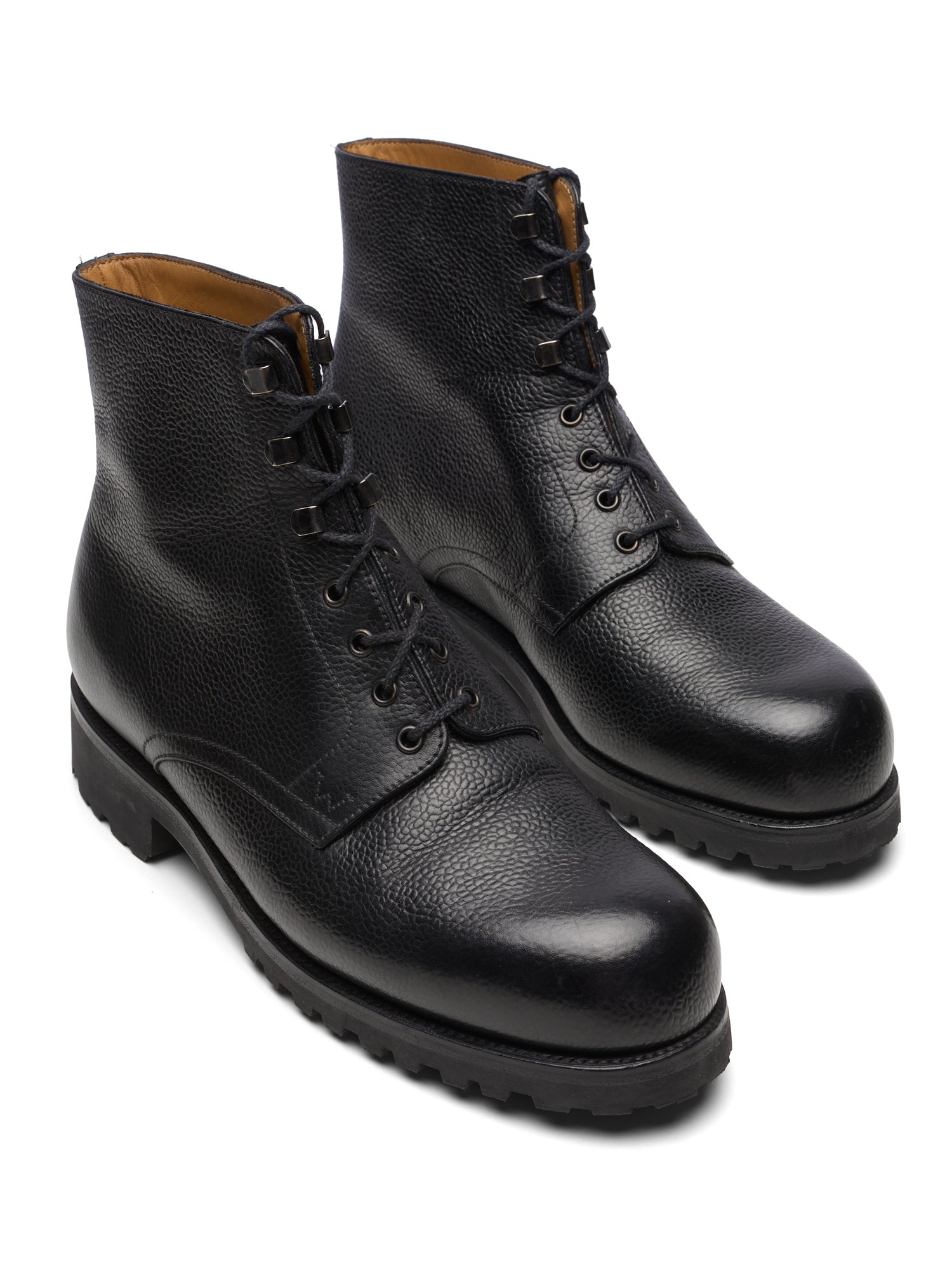 J. M. WESTON "Worker" Black Grained Calfskin Boots 8D US 9