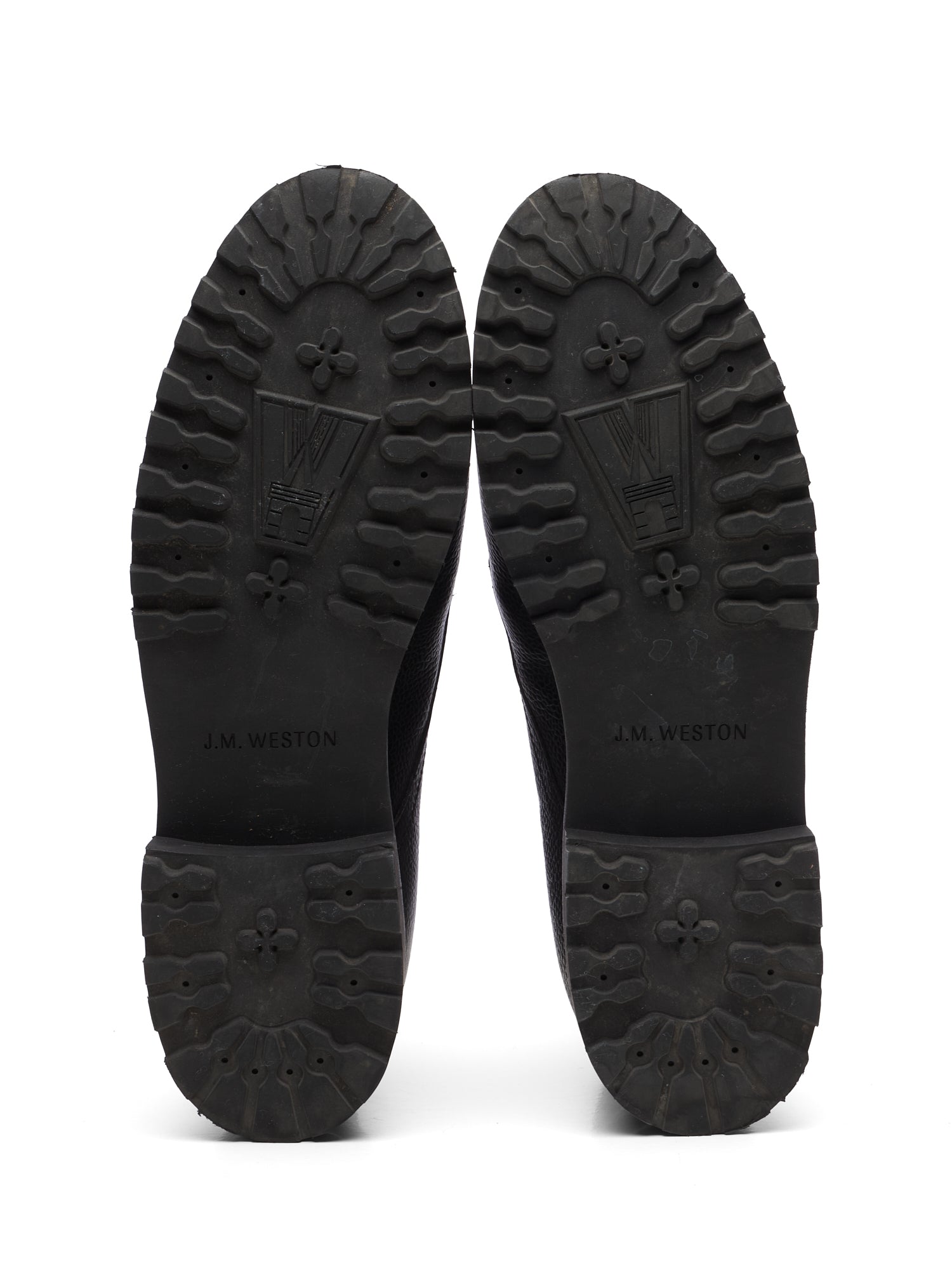 J. M. WESTON "Worker" Black Grained Calfskin Boots 8D US 9