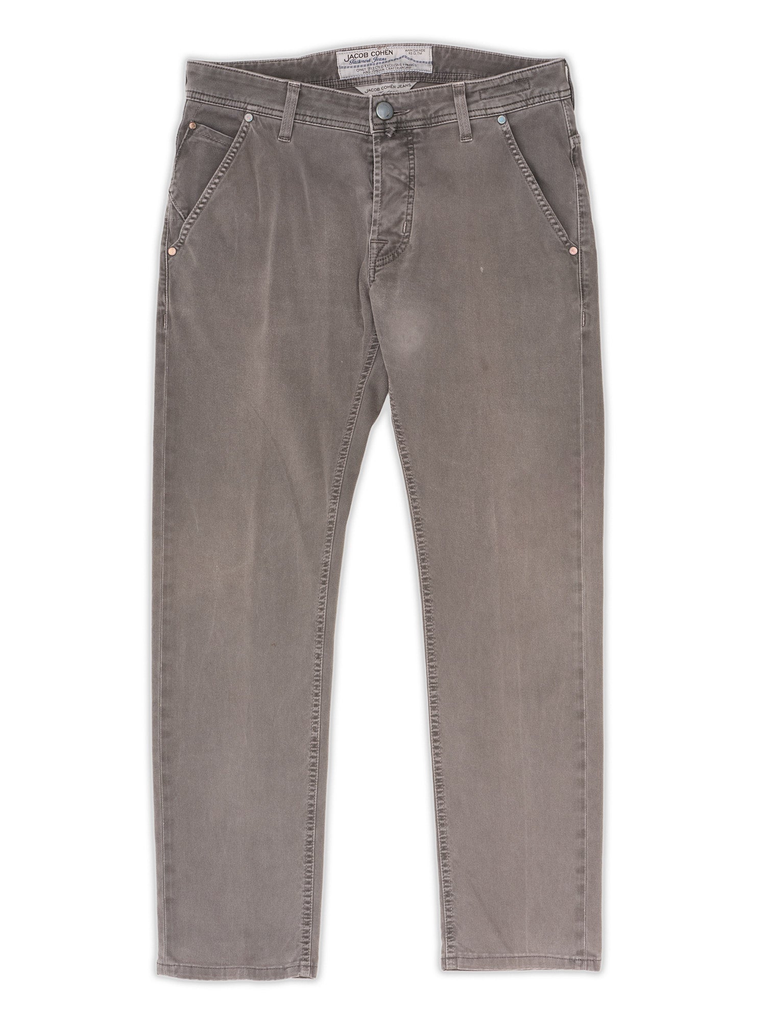 JACOB COHEN 613 Gray Cotton Chino Pants US 32
