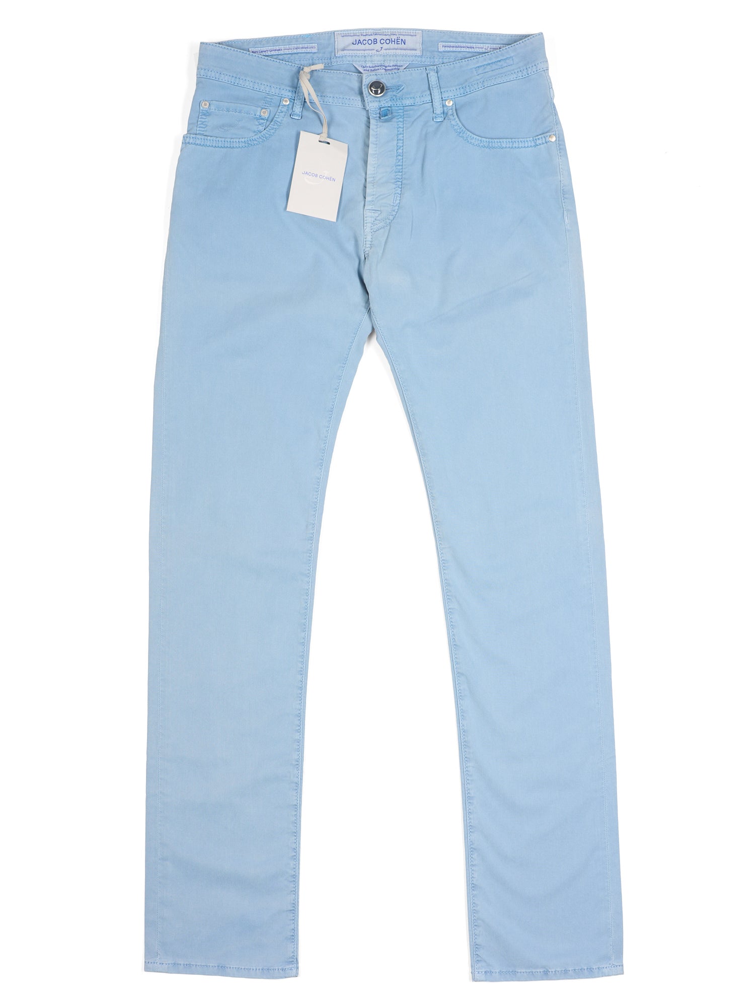 JACOB COHEN 688 Cotton-Lyocell Light Blue Luxury Denim Jeans US 31