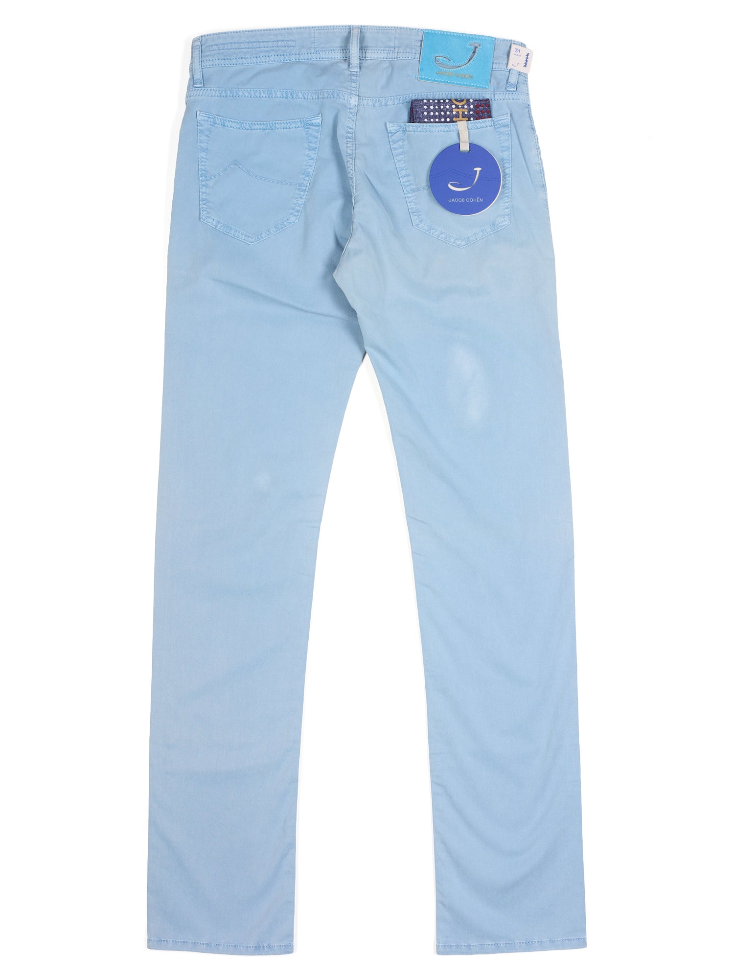 JACOB COHEN 688 Cotton-Lyocell Light Blue Luxury Denim Jeans US 31