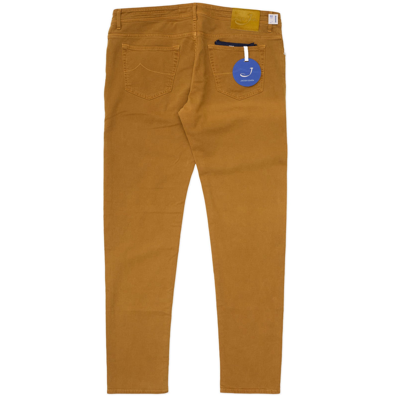 JACOB COHEN 688 Handmade Khakie Cotton Straight Fit Jeans Pants NEW US 40