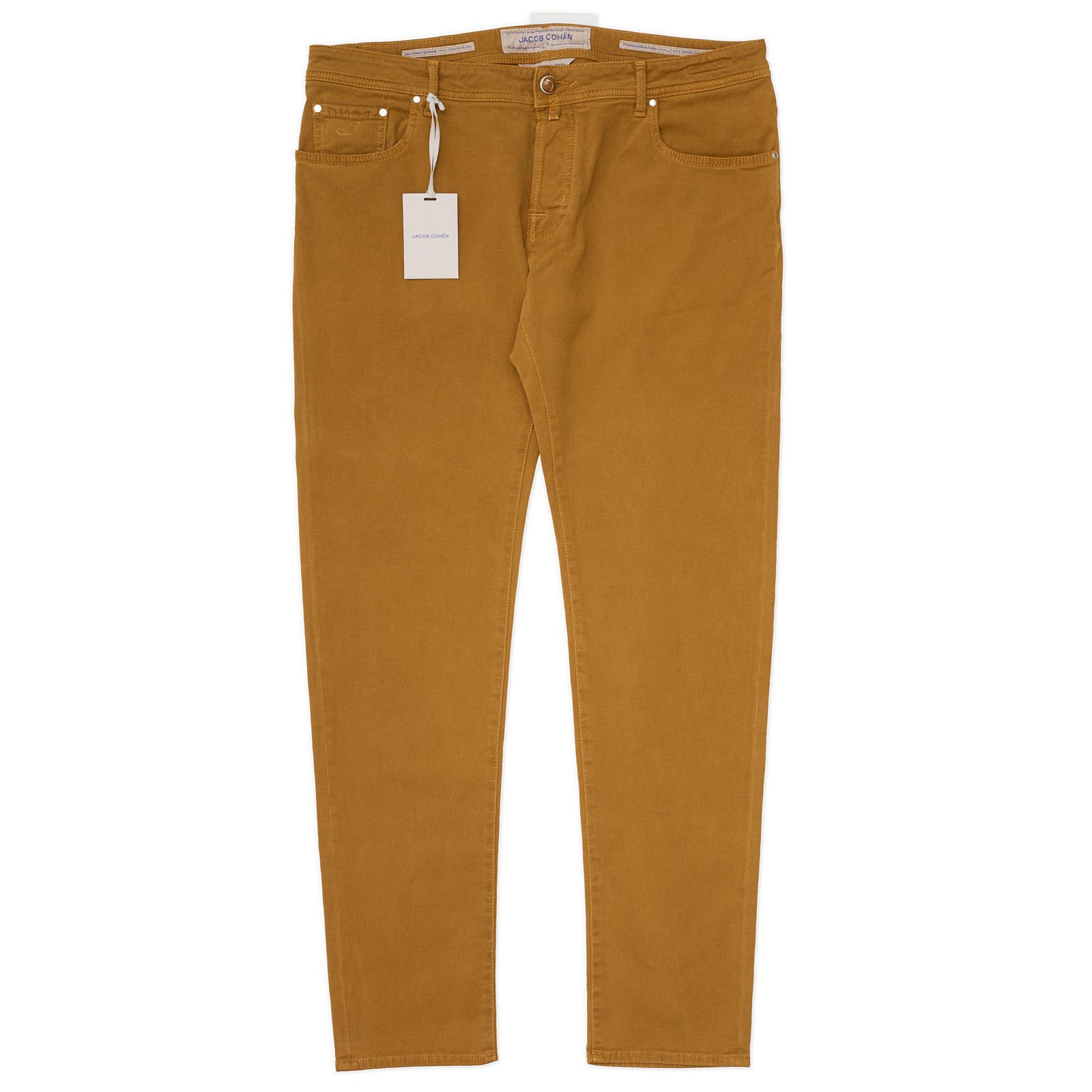 JACOB COHEN 688 Handmade Khakie Cotton Straight Fit Jeans Pants NEW US 40