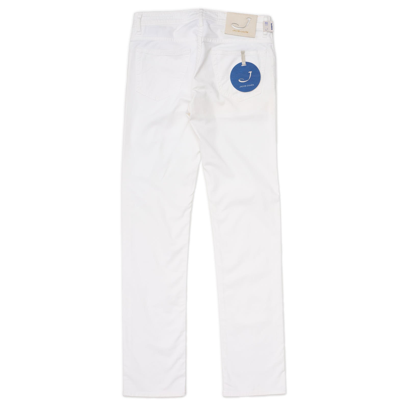 JACOB COHEN 688 White Premium Denim Stretch Slim Jeans Pants NEW US 30