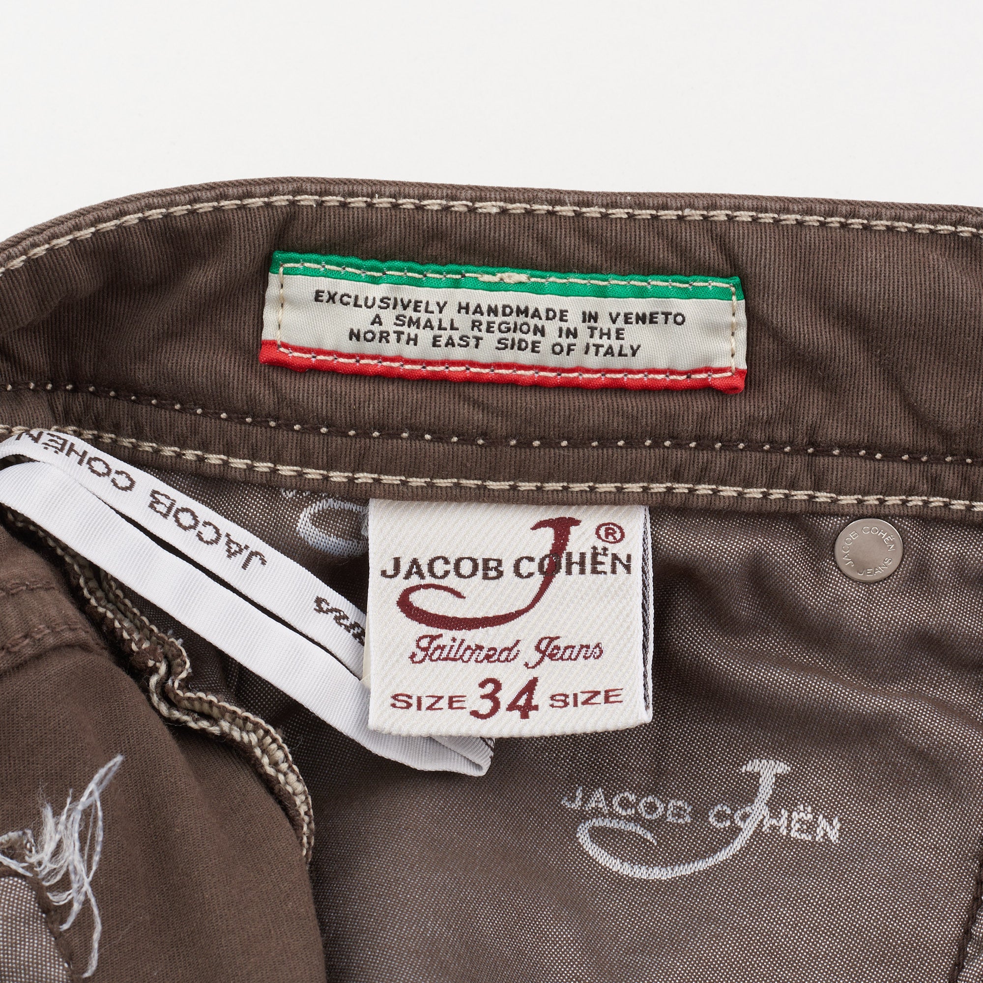 JACOB COHEN J688 Comfort Gray Cotton Gabardine Stretch Slim Fit Jeans Pants US 30 JACOB COHEN