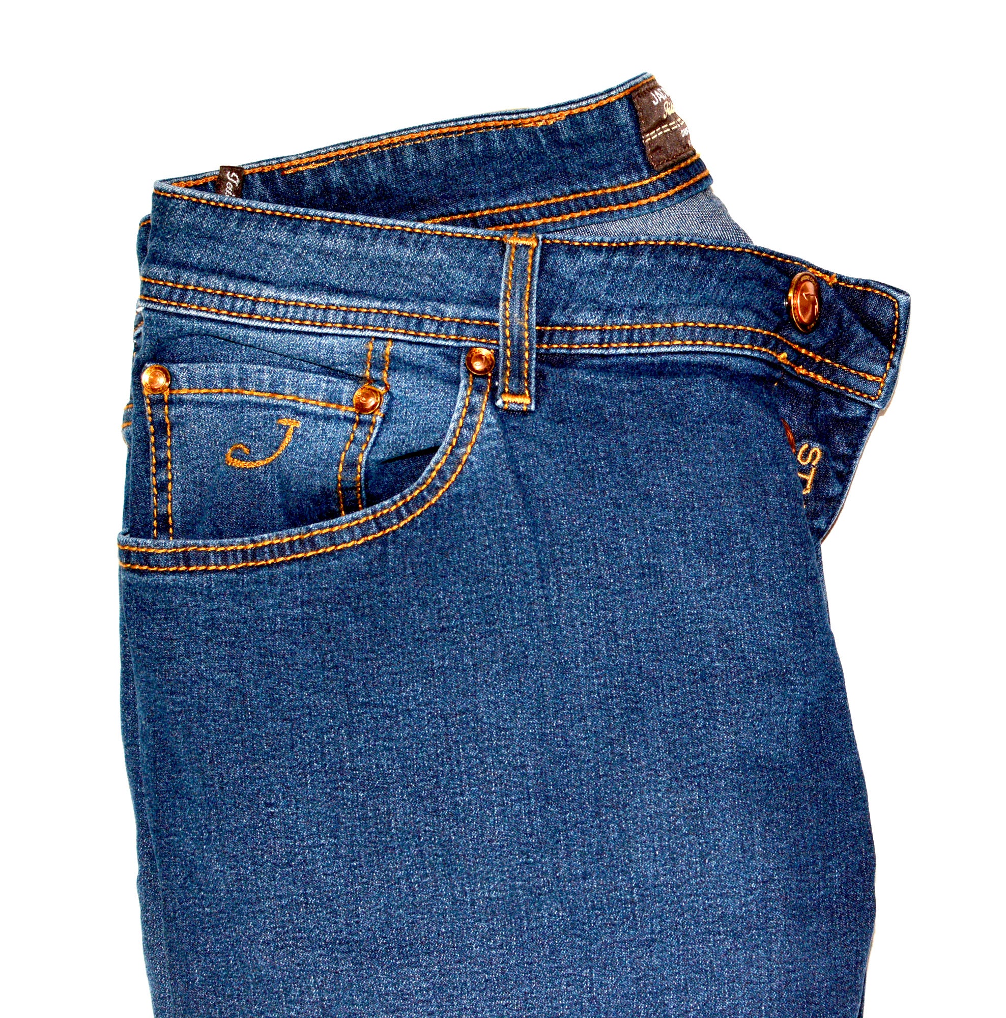 JACOB COHEN J688 Comfort Vintage Blue Cotton Stretch Slim Fit Jeans Pants US 32 JACOB COHEN