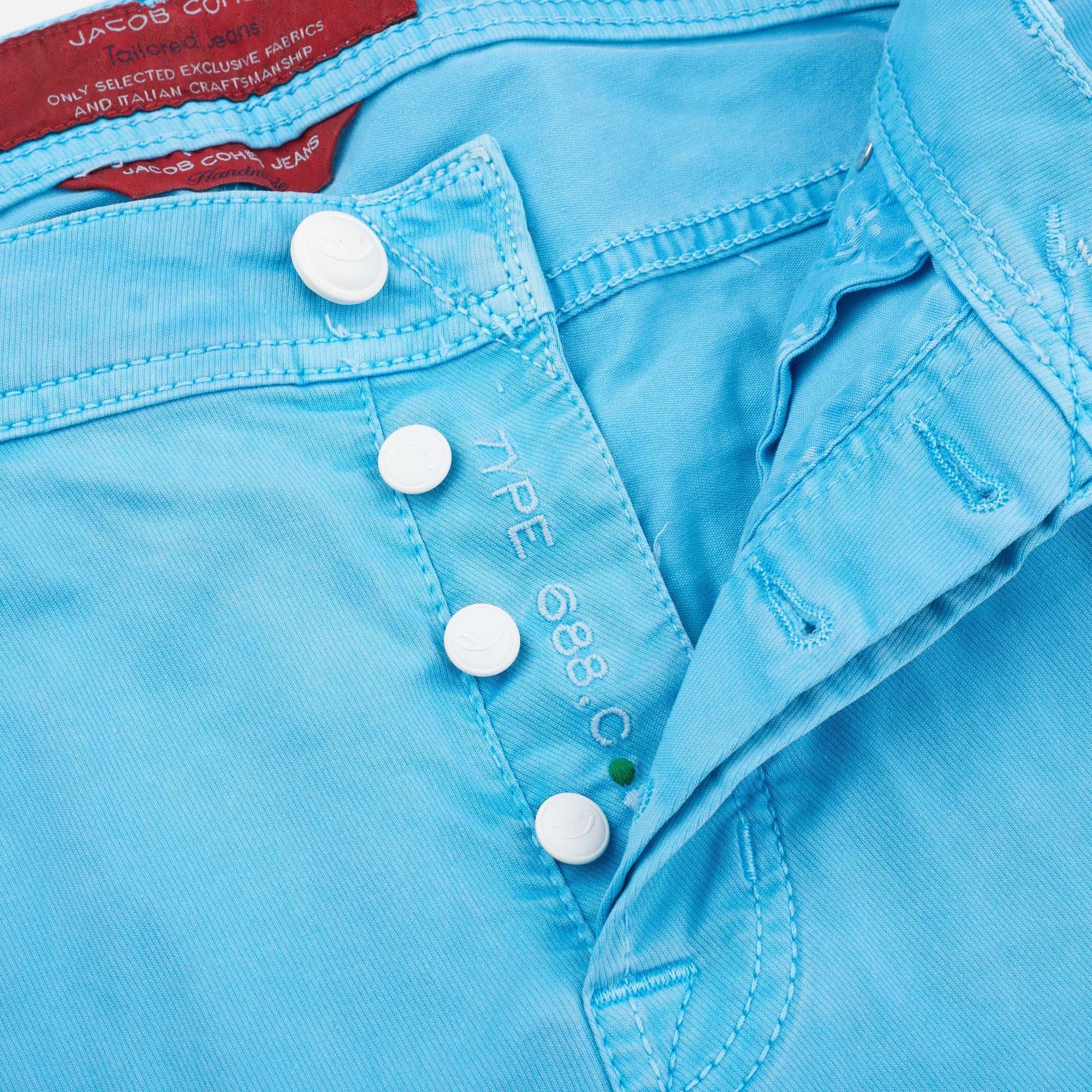 JACOB COHEN J688 Comfort Vintage Light Blue Cotton Stretch Slim Fit Jeans Pants US 33 JACOB COHEN