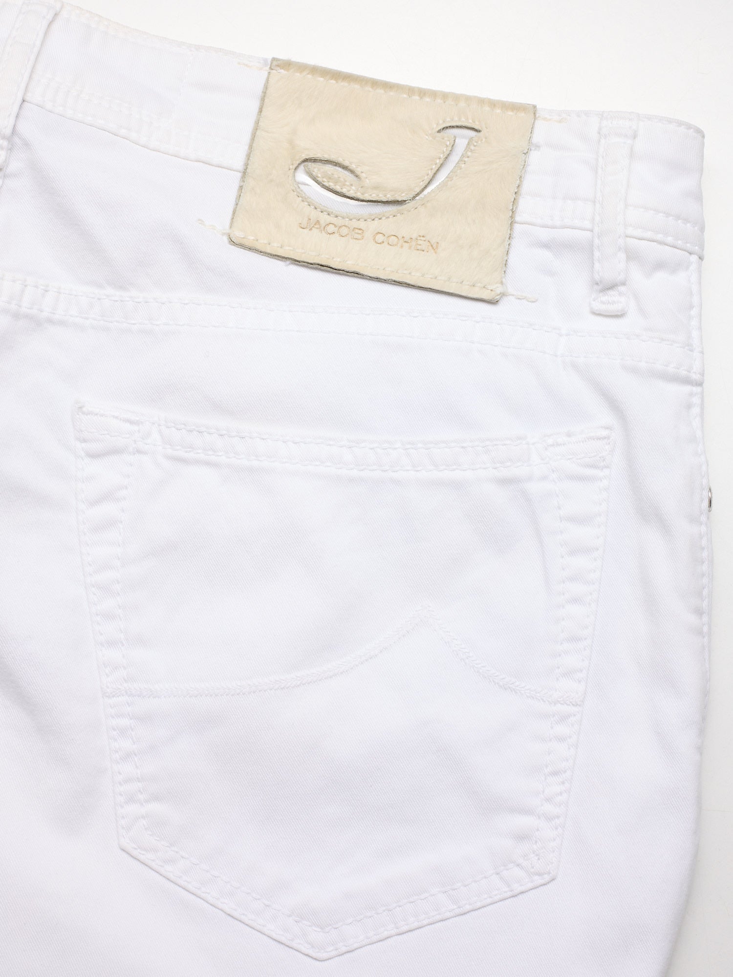 JACOB COHEN Luxury Denim Style 688 White Stretch Jeans Pants US 33 Slim