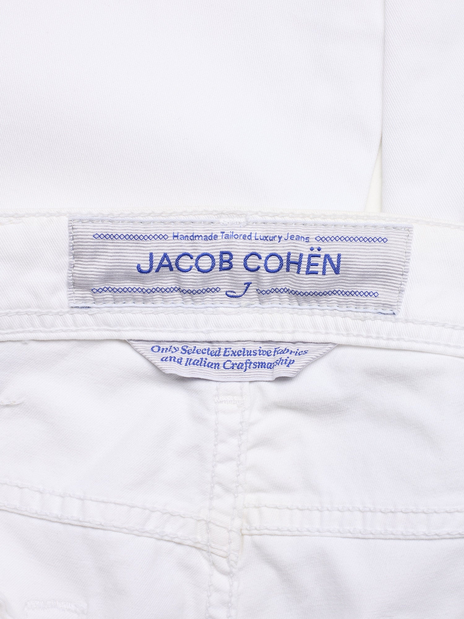 JACOB COHEN Luxury Denim Style 688 White Stretch Jeans Pants US 33 Slim