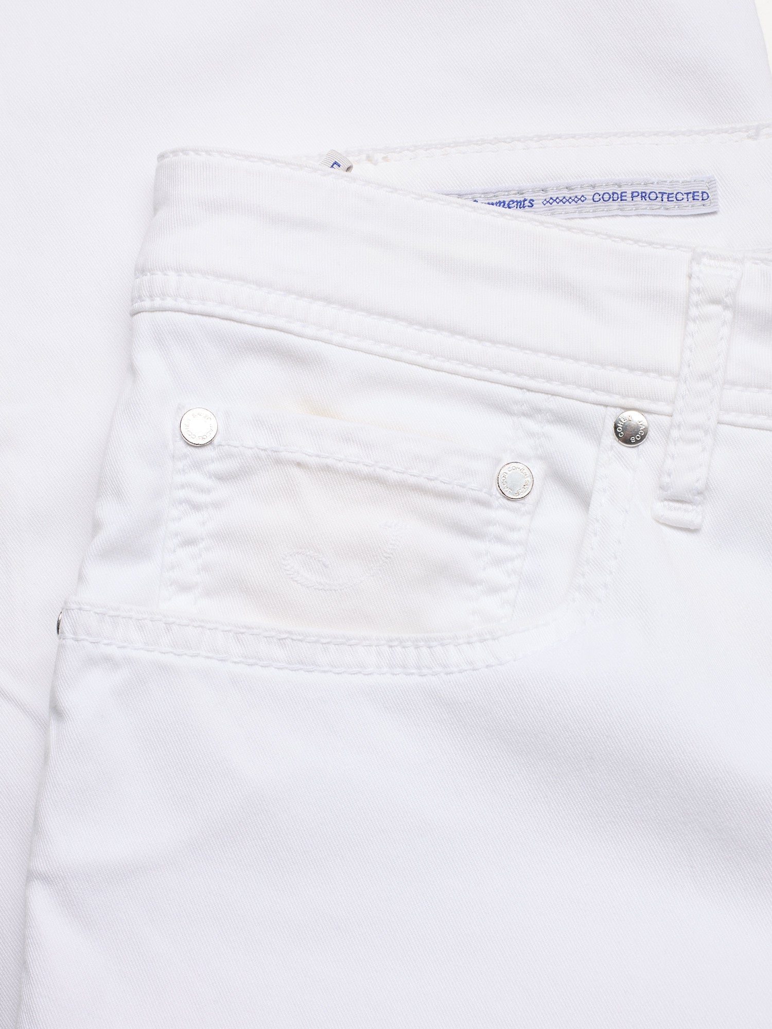JACOB COHEN Luxury Denim Style 688 White Stretch Jeans Pants US 33 Slim