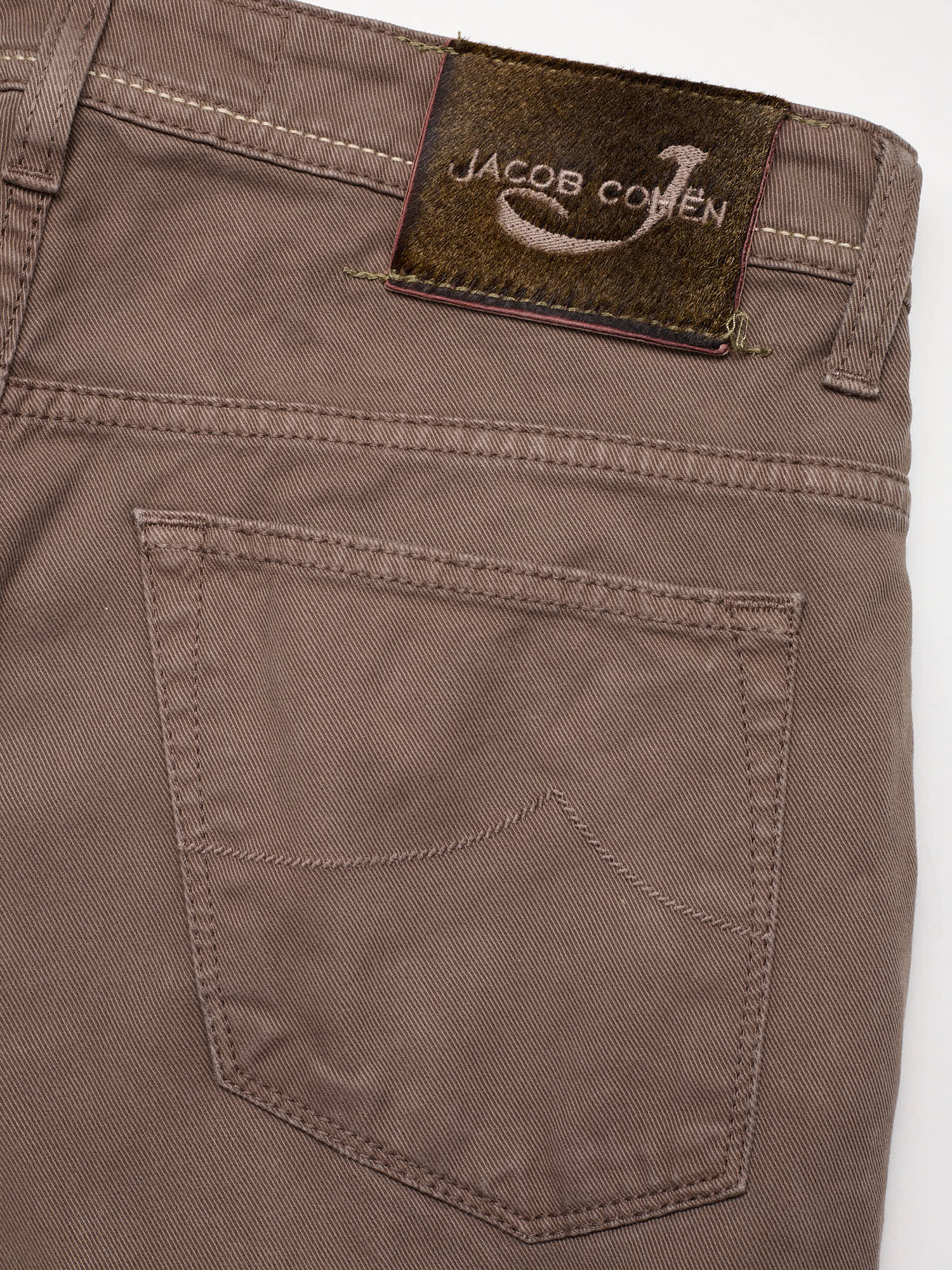 JACOB COHEN Luxury Denim Type 613.C Brown Cotton Twill Stretch Jeans US 32