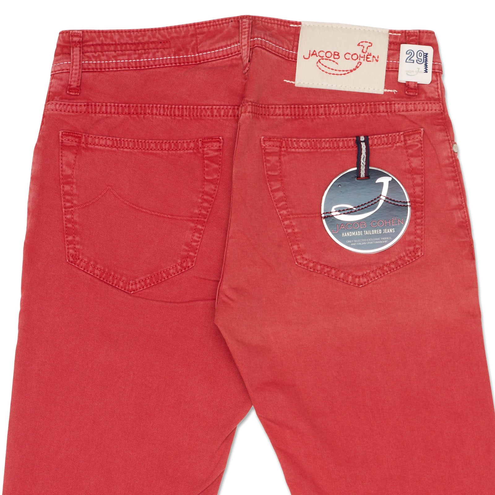 JACOB COHEN "TYPE 688. C" Red Second Premium Ed Jeans NEW US 29