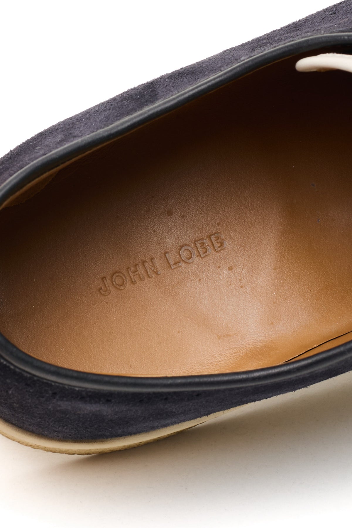 JOHN LOBB Blue "Levah" Cap-Toe Suede Leather Sneakers US 9.5