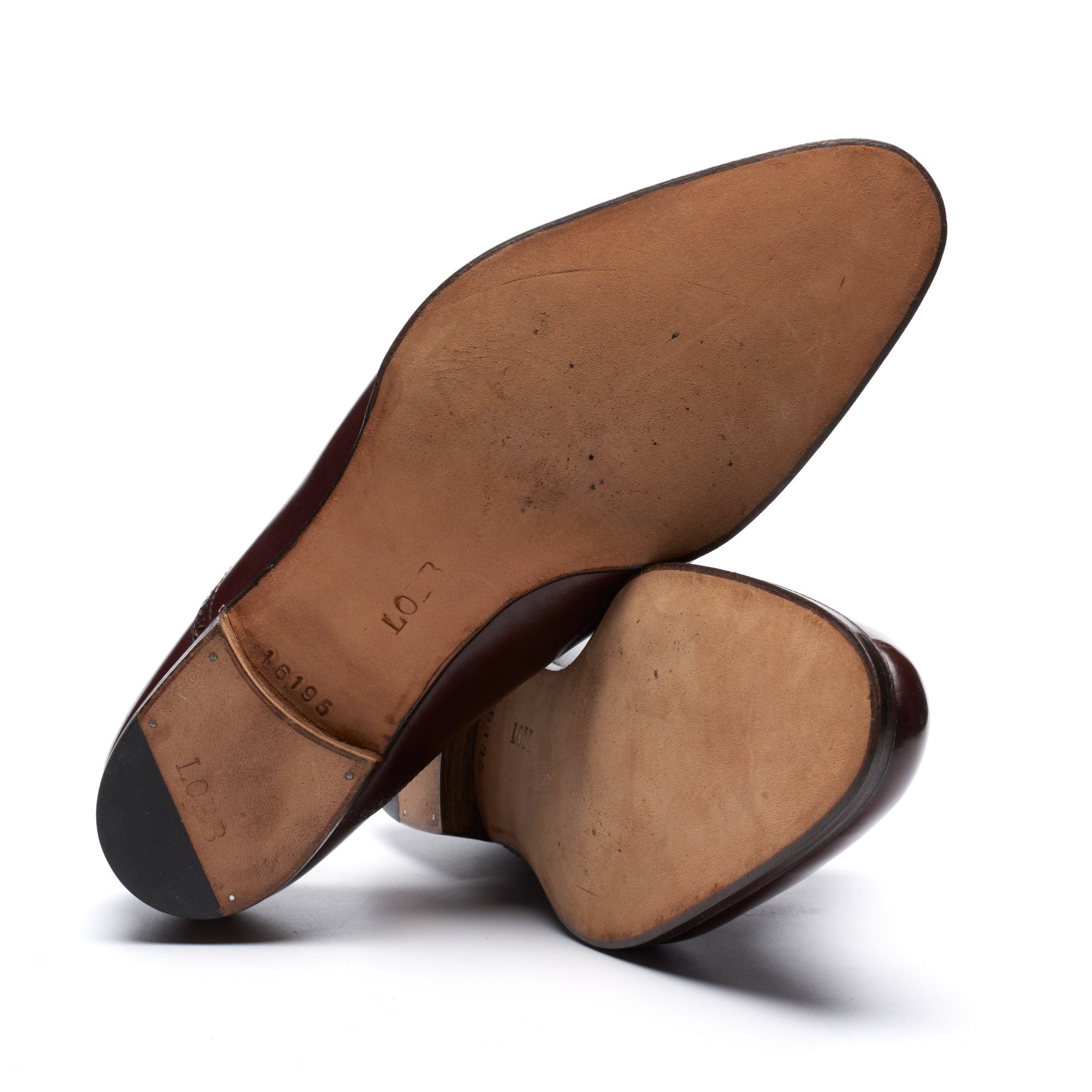 JOHN LOBB Paris Bespoke Dark Cherry Leather Oxford Shoes 7.5D US 8.5 NEW JOHN LOBB