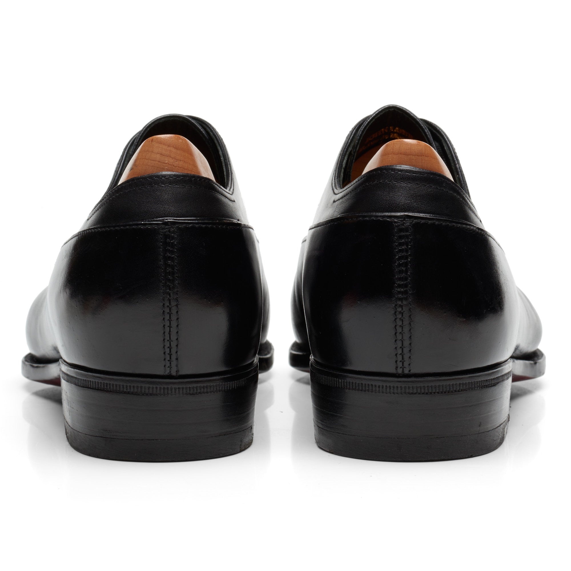 JOHN LOBB Paris Bespoke Black Calf Leather Balmoral Oxford Shoes UK 7.5 US 8.5 JOHN LOBB