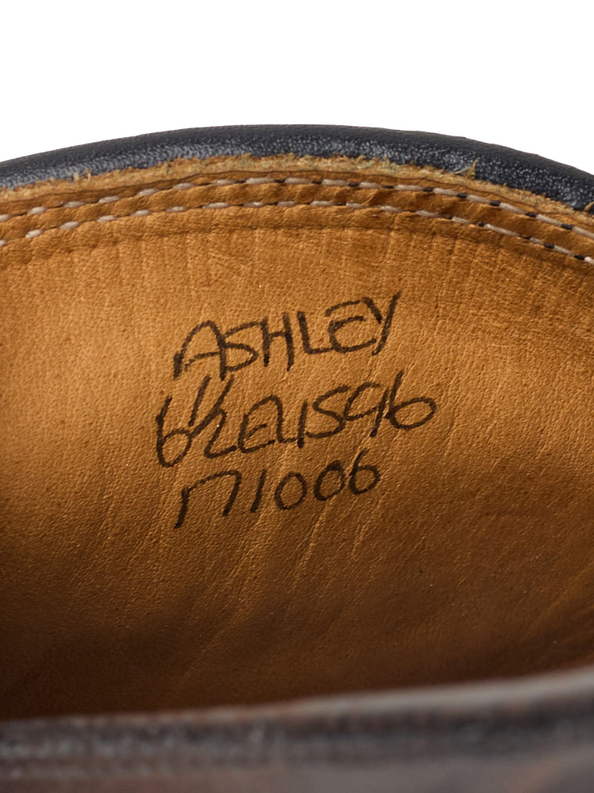 JOHN LOBB "Ashley" Black-White Leather Penny Loafers