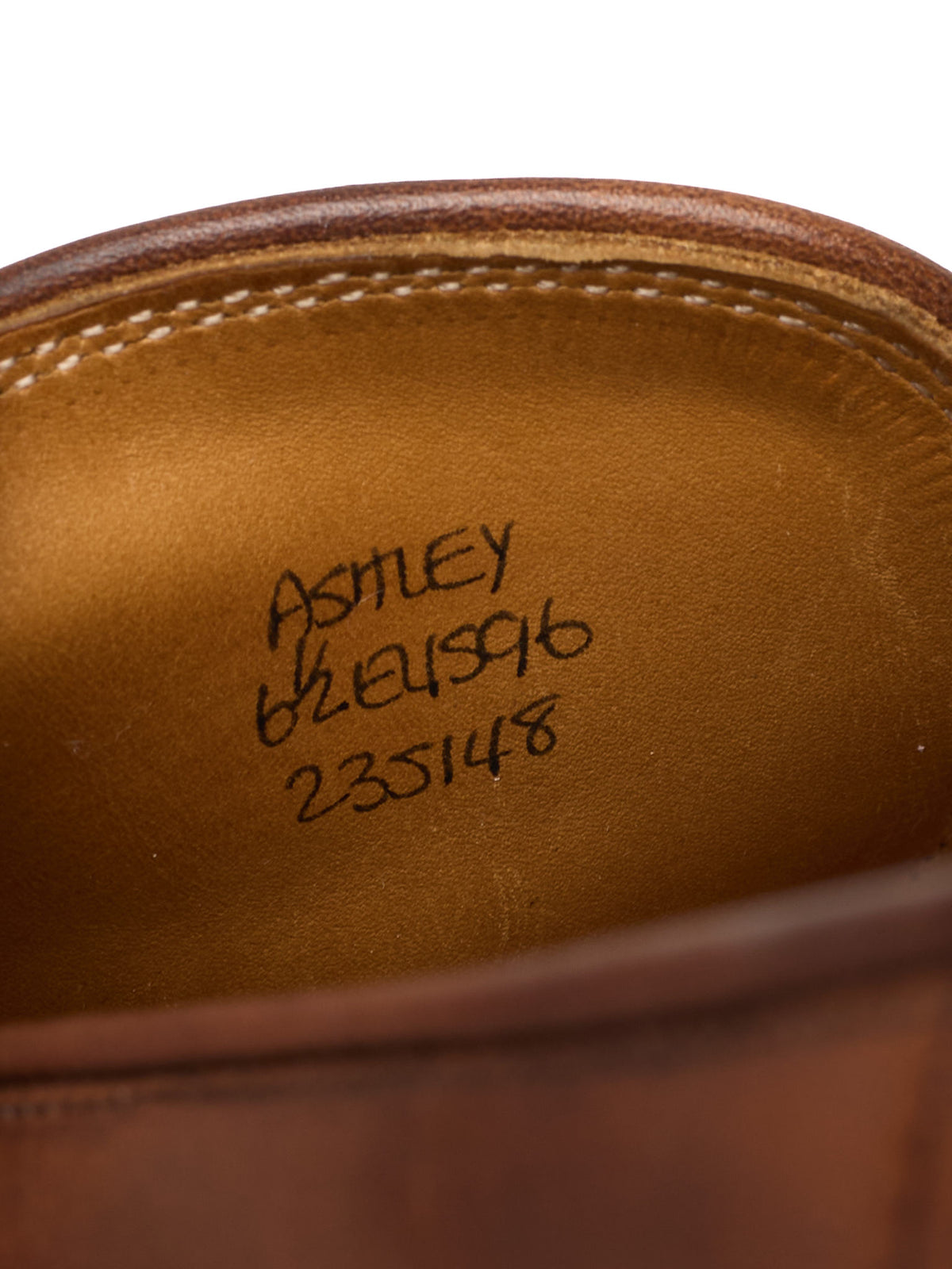JOHN LOBB "Ashley" Brown Leather Penny Loafers